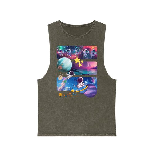 Astro Cosmo Unisex Stonewash Tank Top SETEPENRA Tank Top.