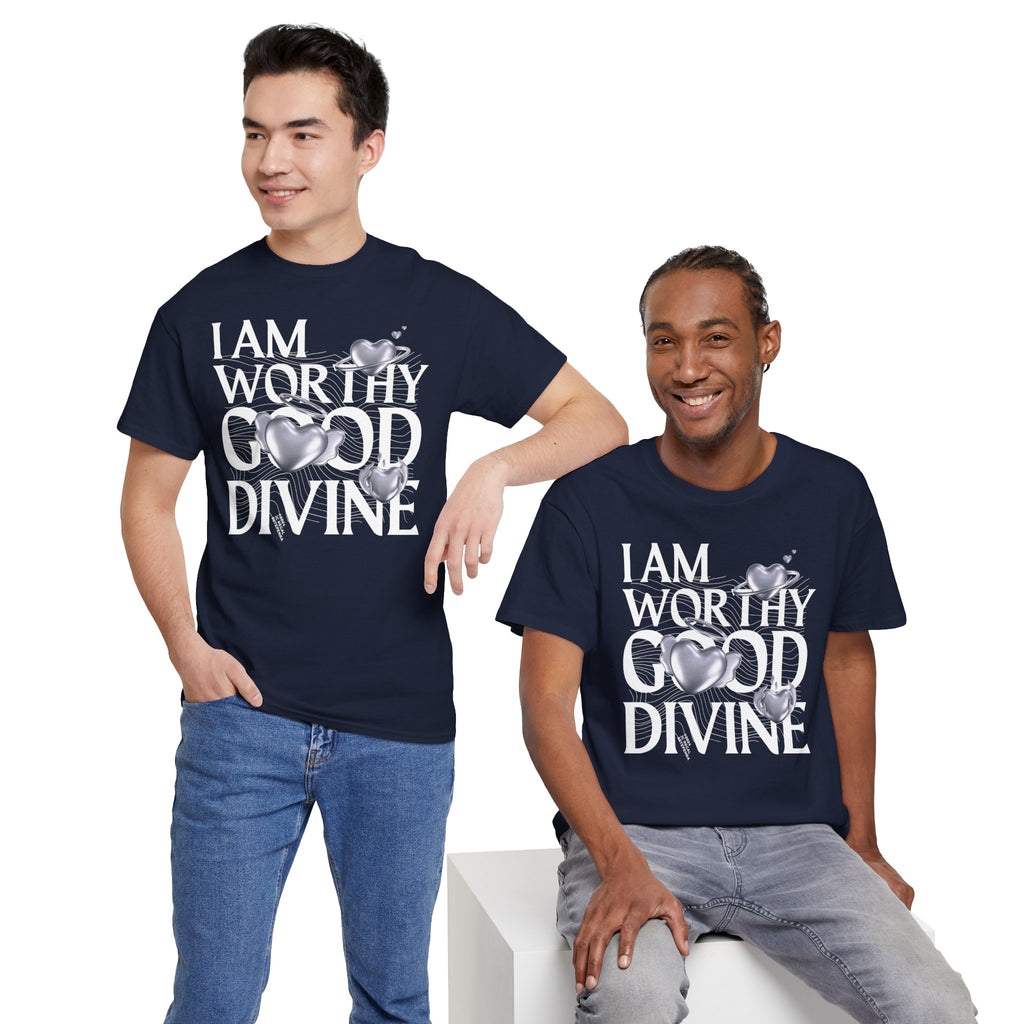 I AM WORTHY GOOD DIVINE Unisex Heavy Cotton Tee