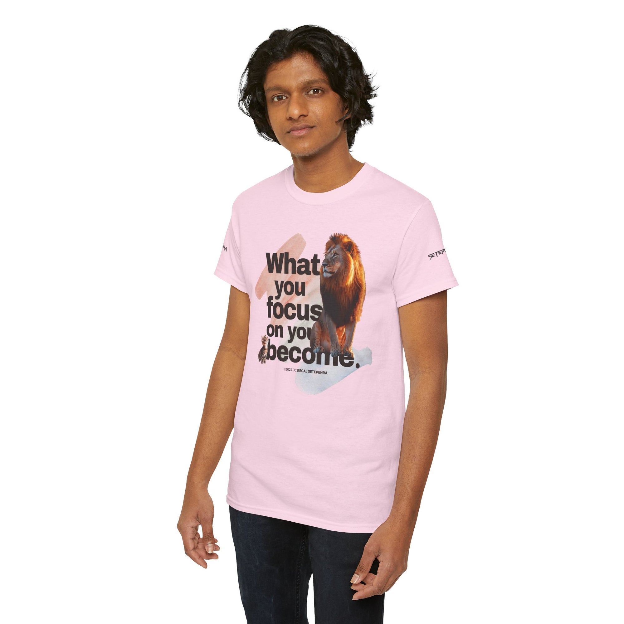 What You Focus On You Become Unisex Heavy Cotton Tee