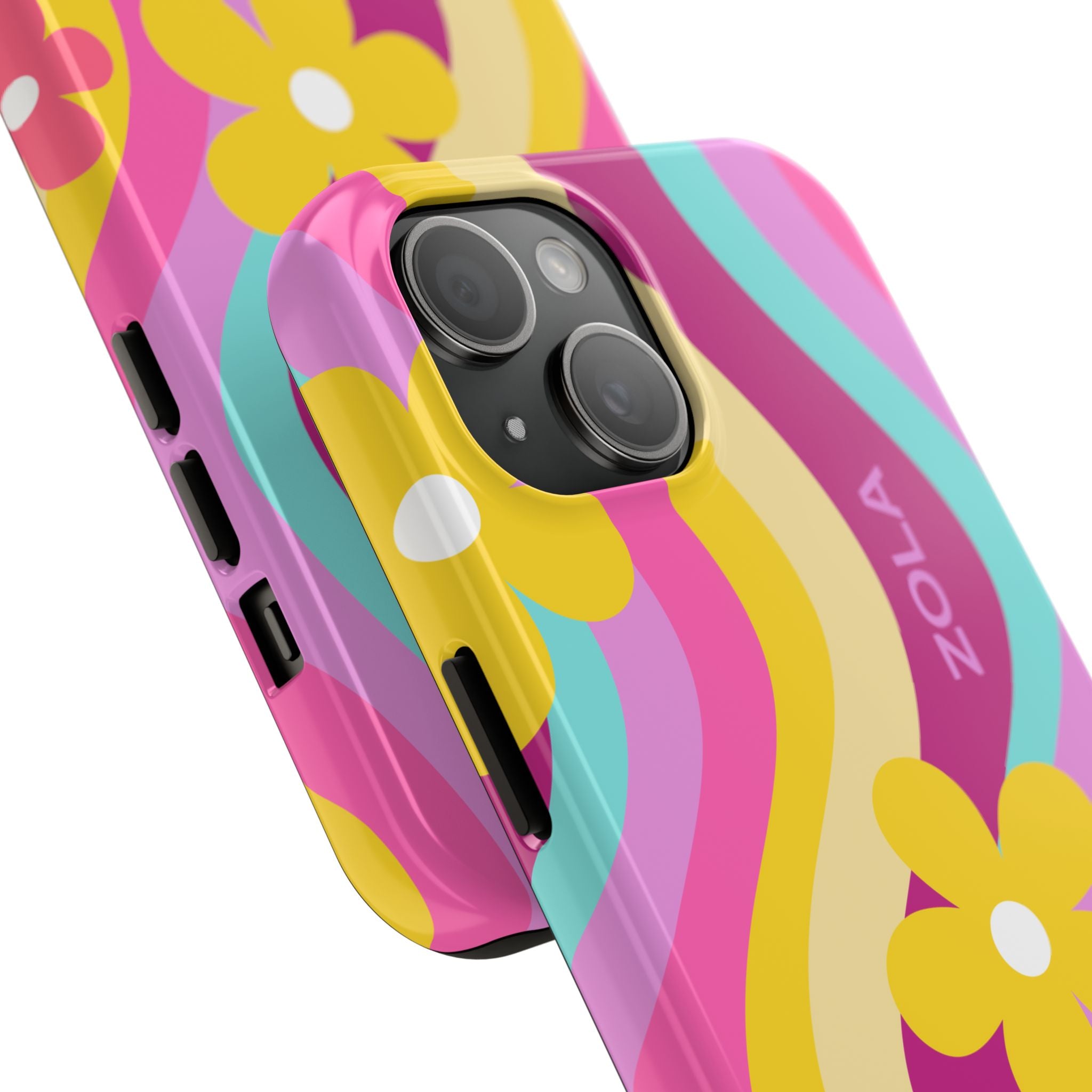 Zola Tough Phone Case (For iPhone, Galaxy & More) - Pink Wave