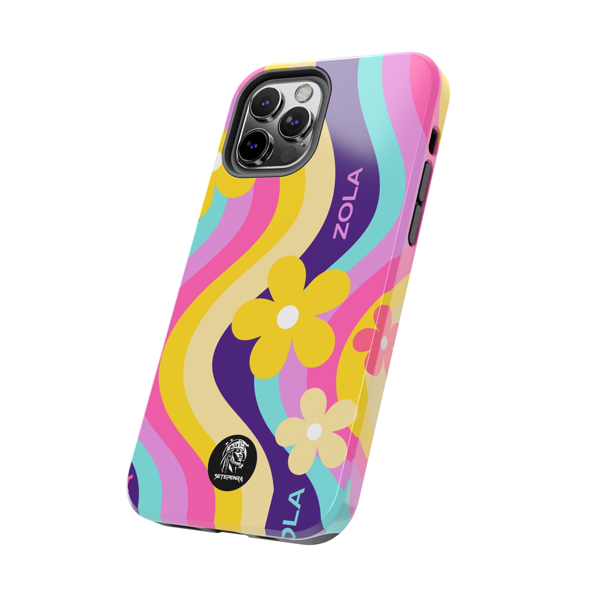 Zola Tough Phone Case (For iPhone, Galaxy & More) - Purple Wave