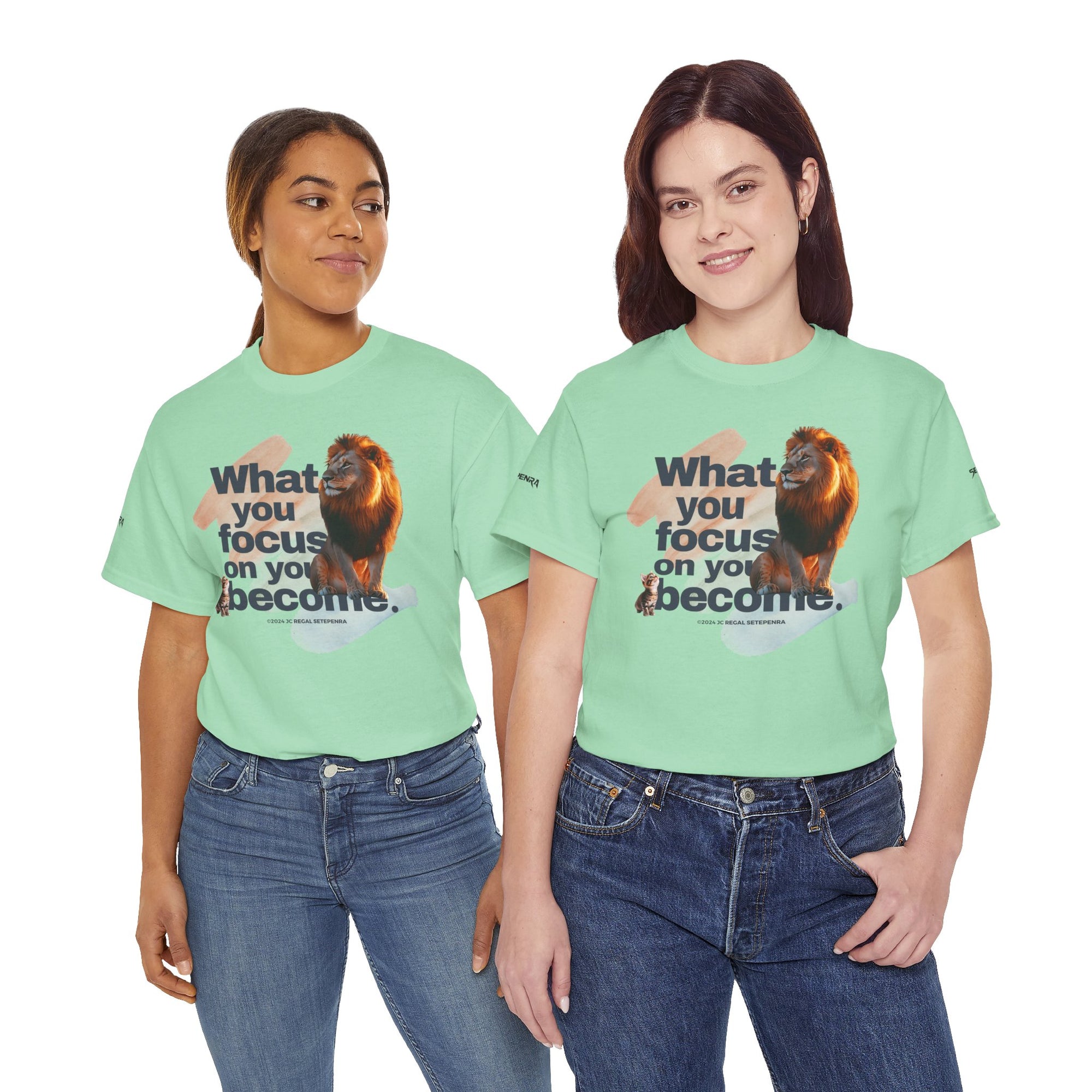 What You Focus On You Become Unisex Heavy Cotton Tee