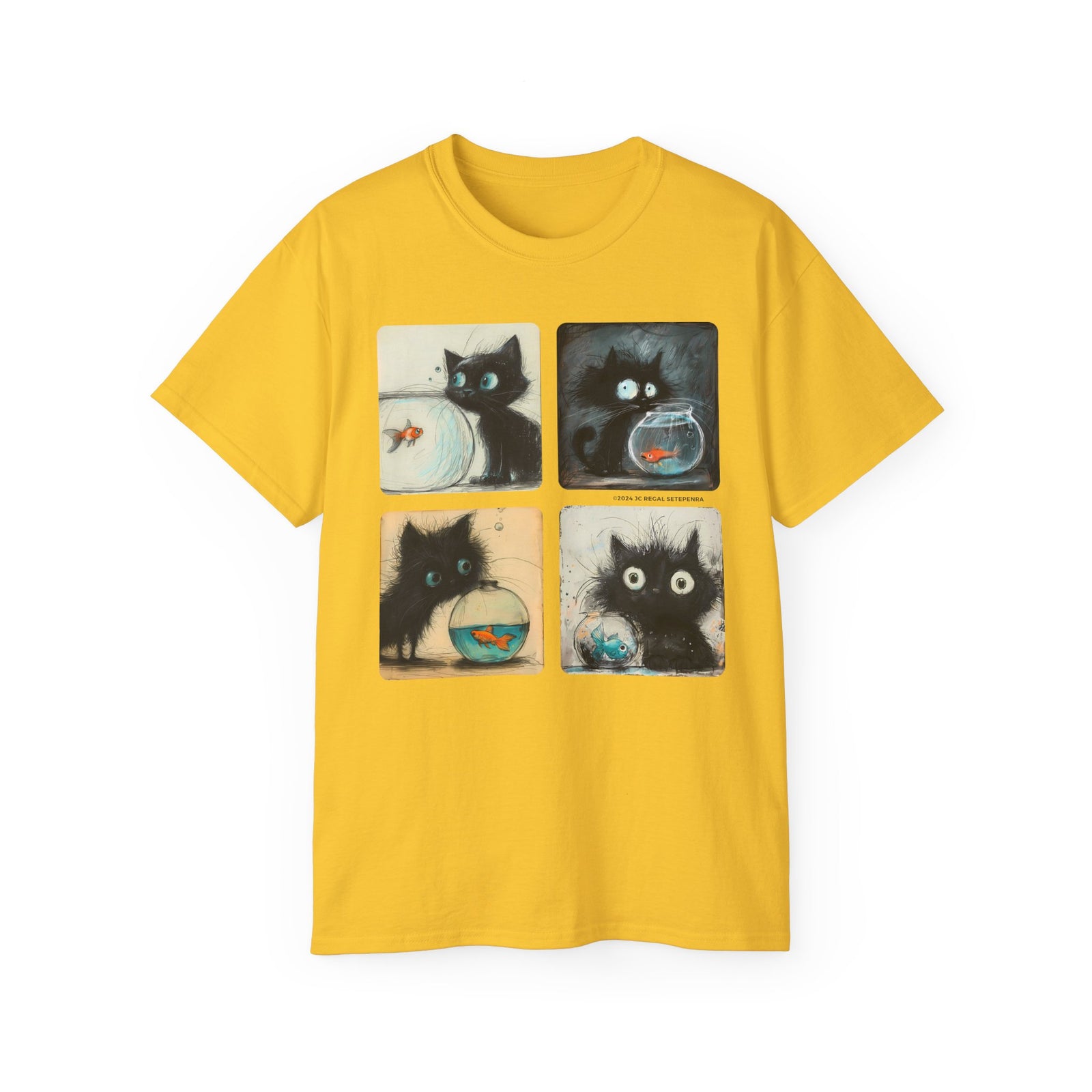 Fishy Kitty Unisex Ultra Cotton Tee SETEPENRA T-Shirt.