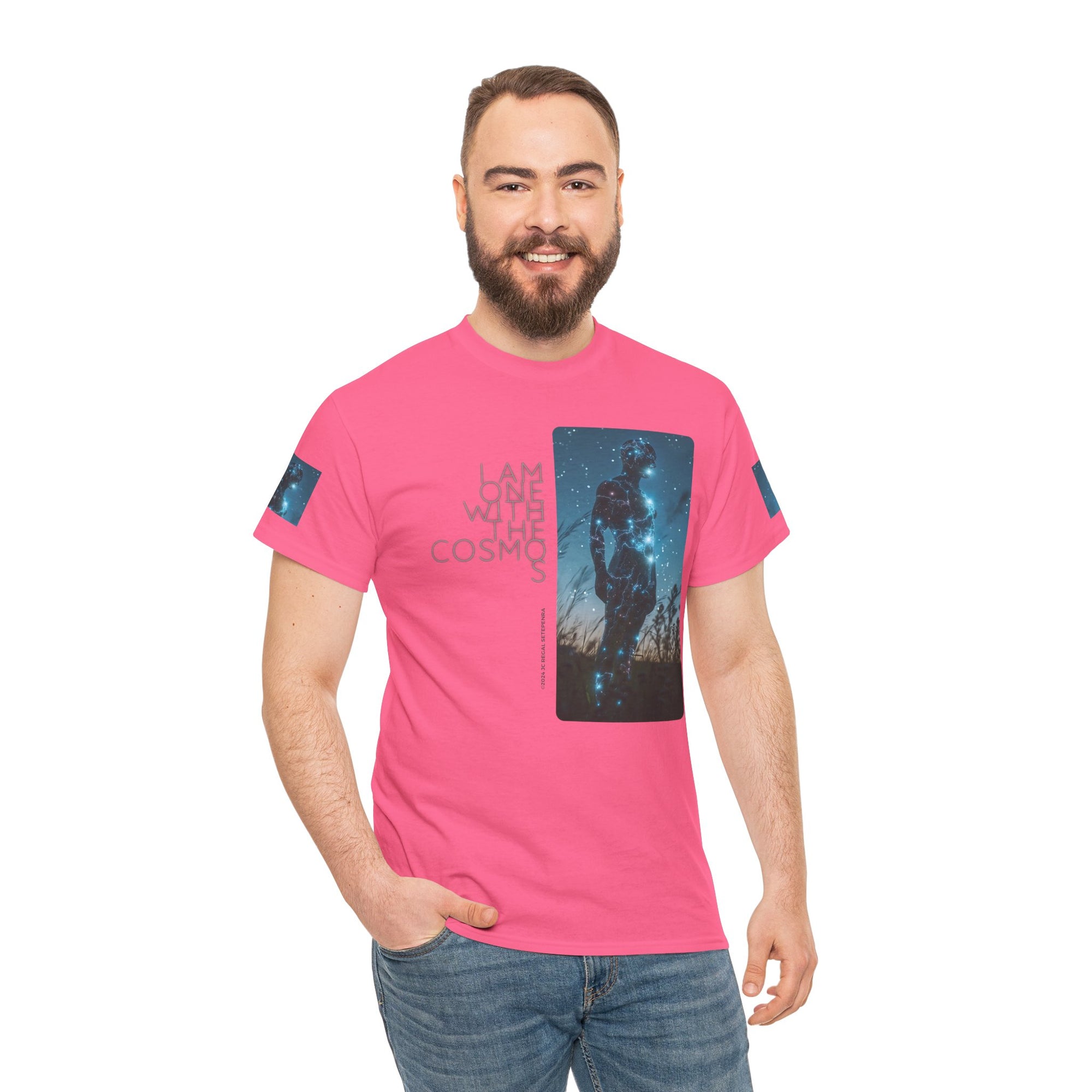 One With The Cosmos Unisex Heavy Cotton Tee