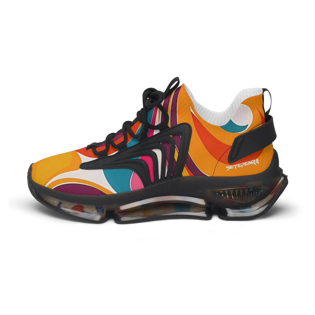Golden Kandi Swirl Women's Mesh Sneakers SETEPENRA Shoes.