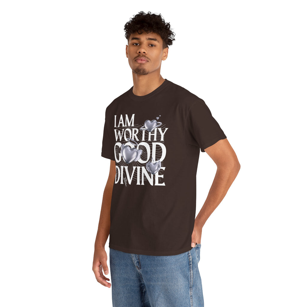 I AM WORTHY GOOD DIVINE Unisex Heavy Cotton Tee