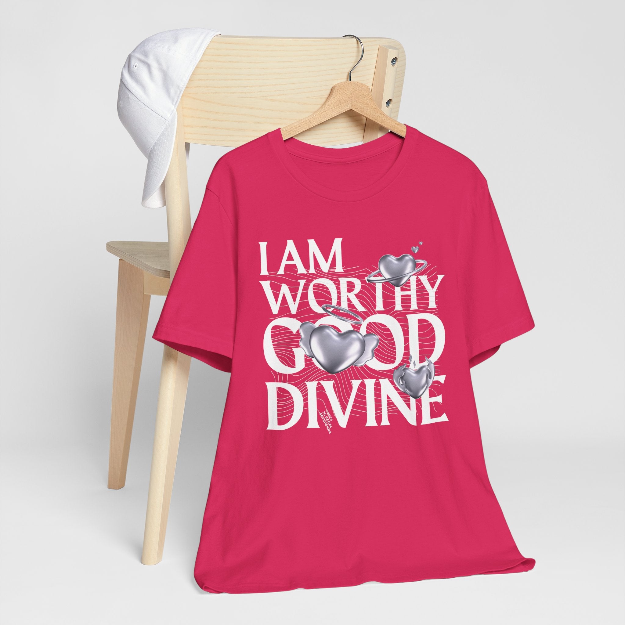 I AM WORTHY GOOD DIVINE Unisex Jersey Short Sleeve Tee