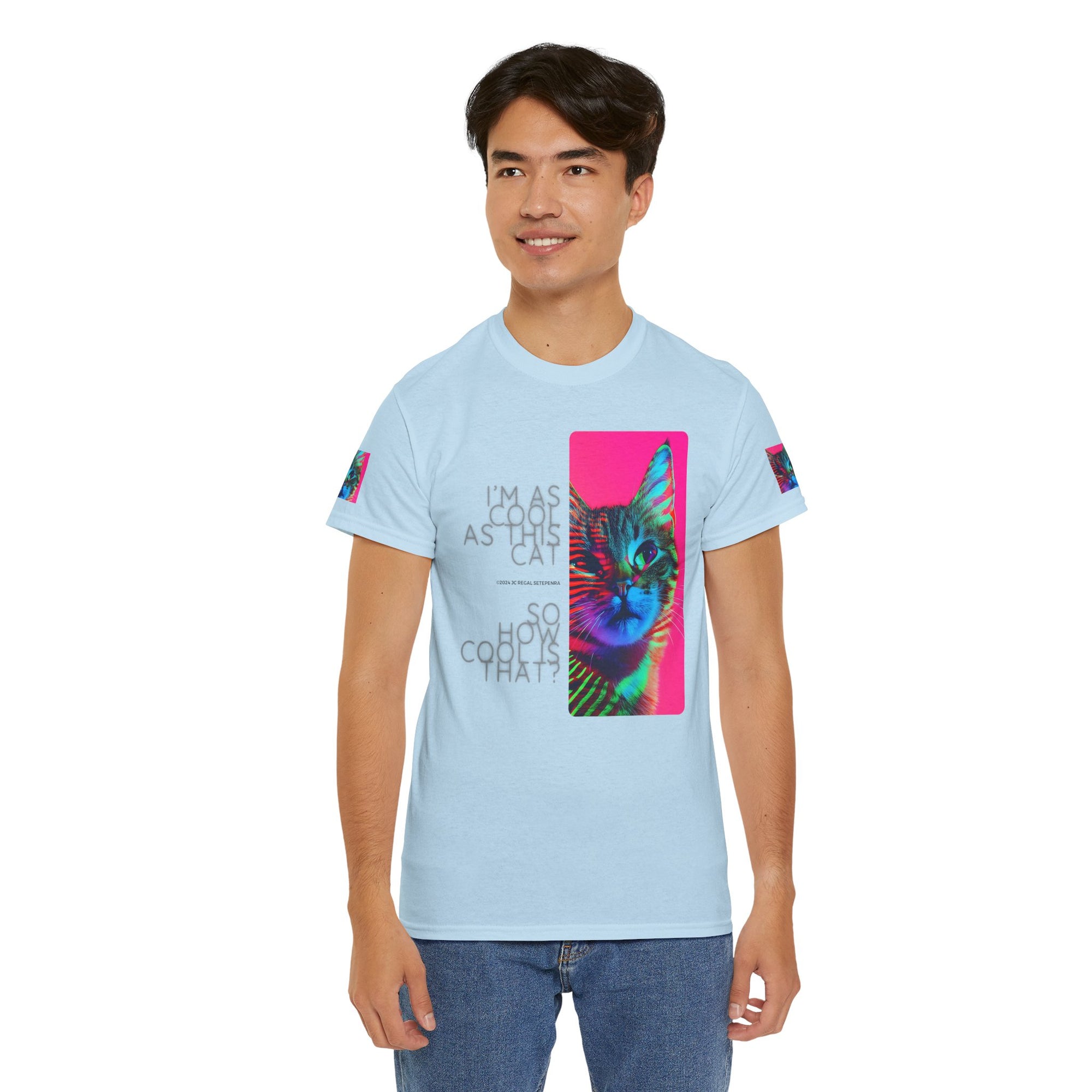 Cool Cat (Whiskers 2) Unisex Heavy Cotton Tee