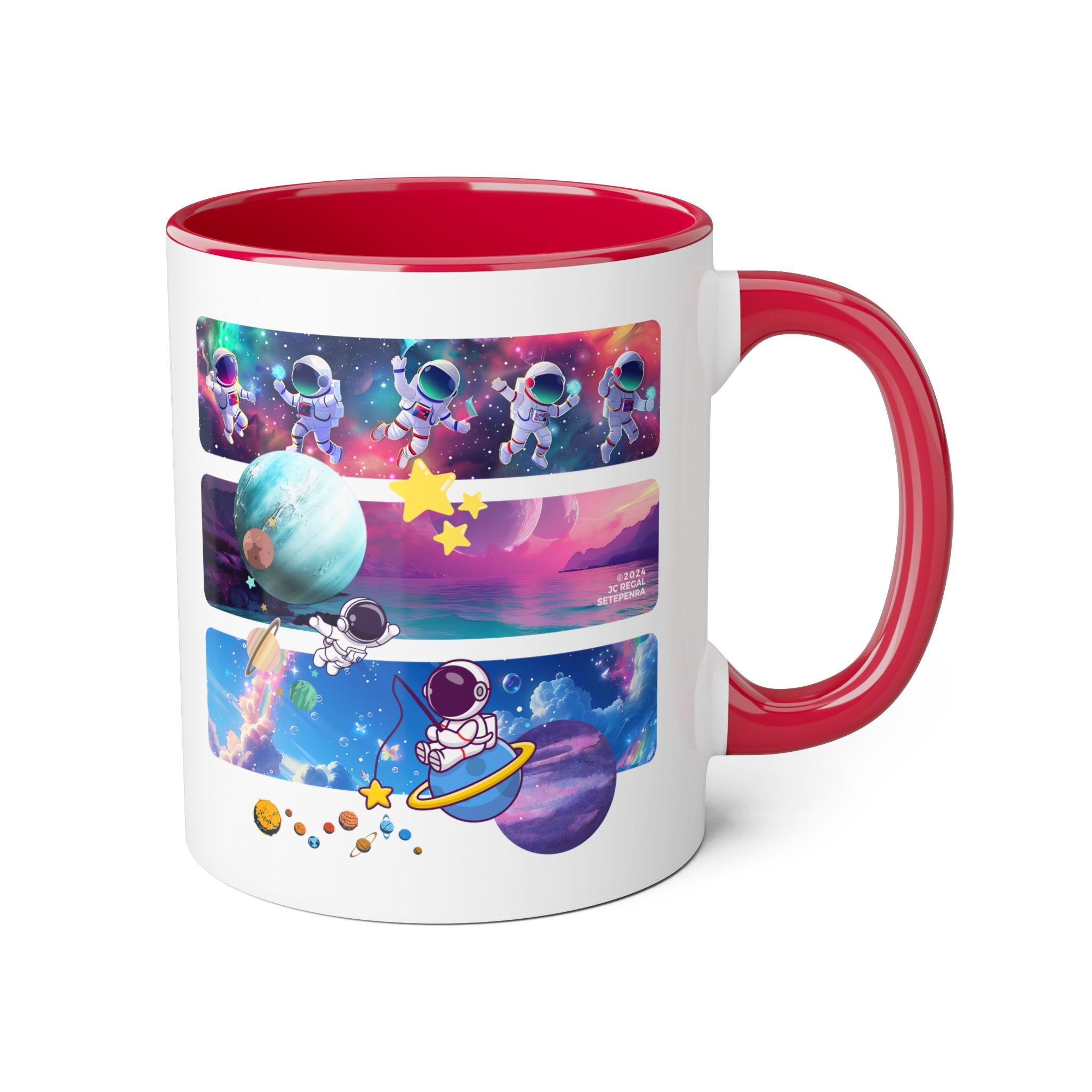 Astro Cosmo Accent Mug, 11oz (Various Colors)