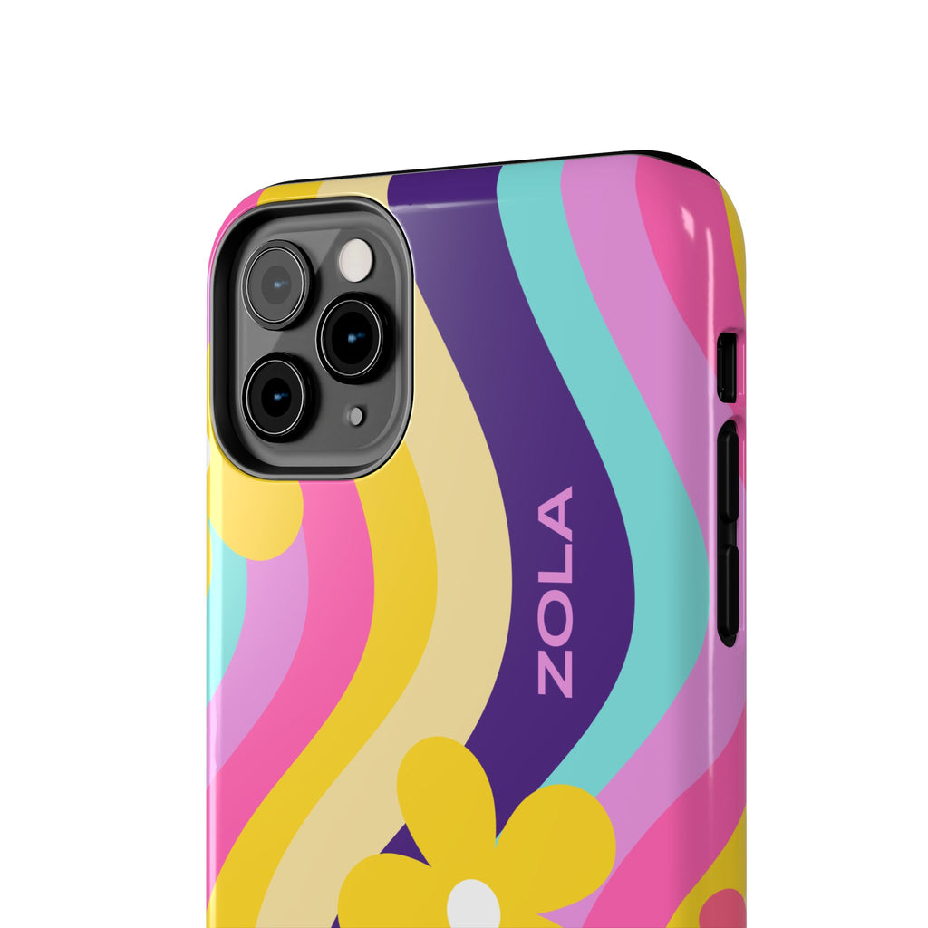 Zola Tough Phone Case (For iPhone, Galaxy & More) - Purple Wave
