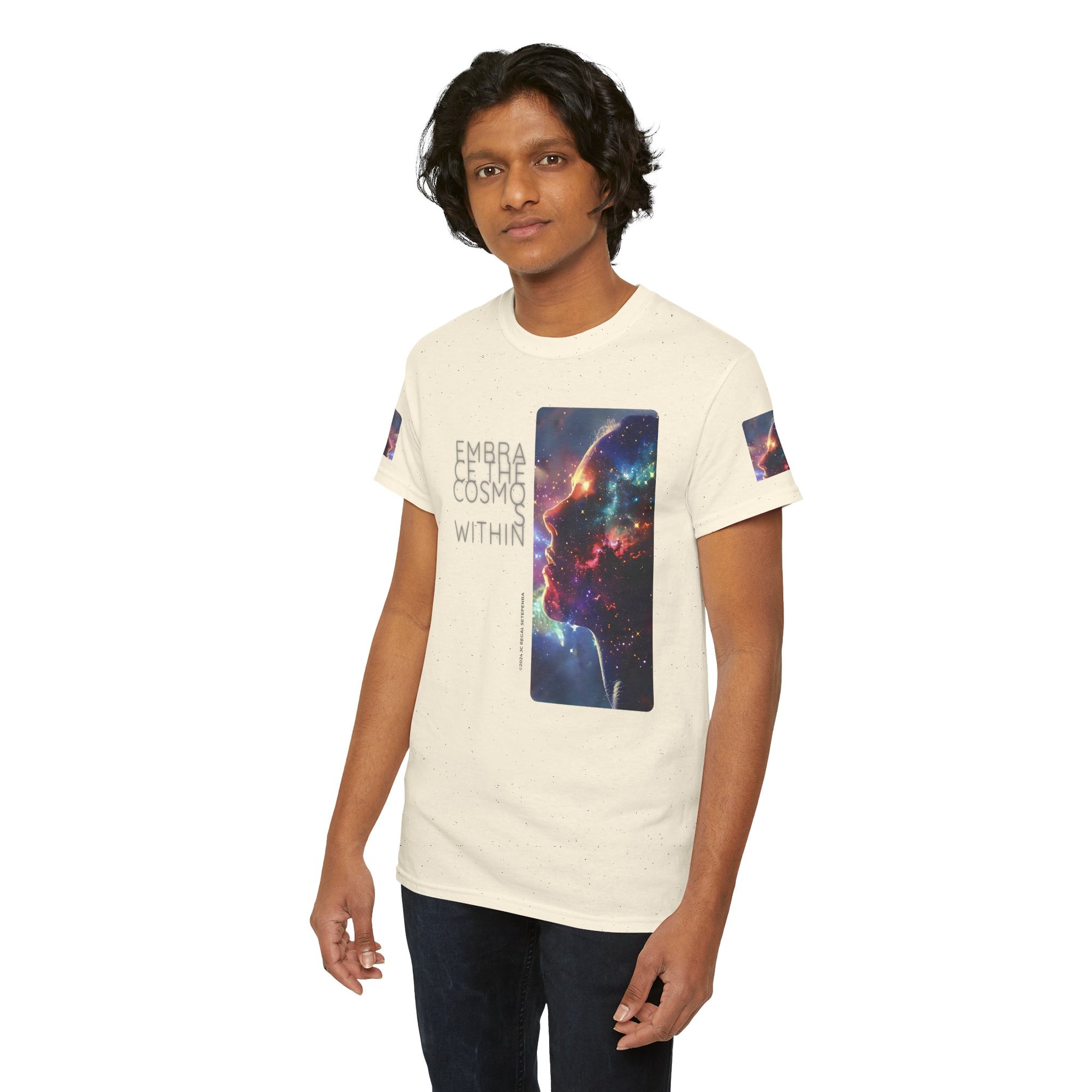 Embrace The Cosmos Within Unisex Heavy Cotton Tee