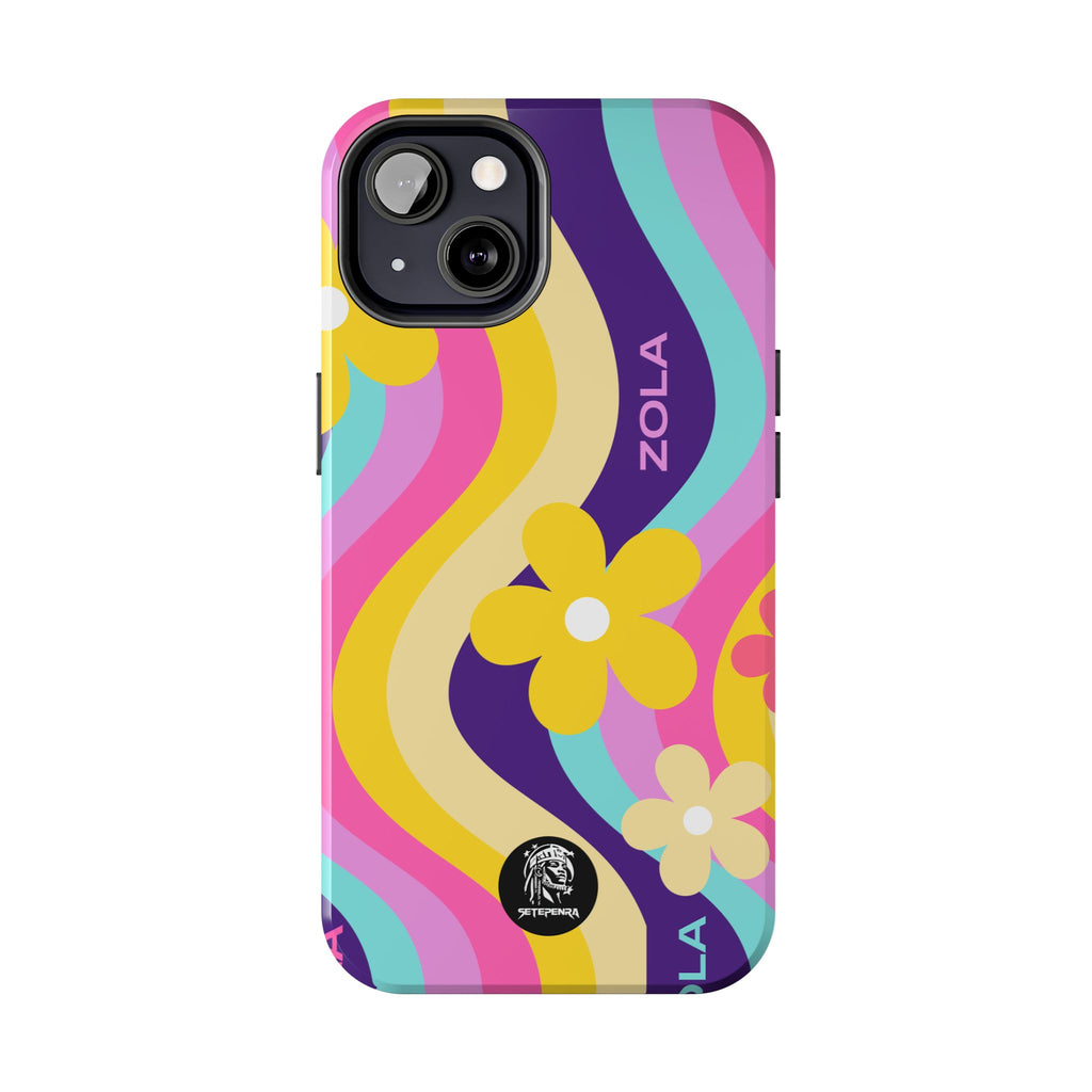 Zola Tough Phone Case (For iPhone, Galaxy & More) - Purple Wave