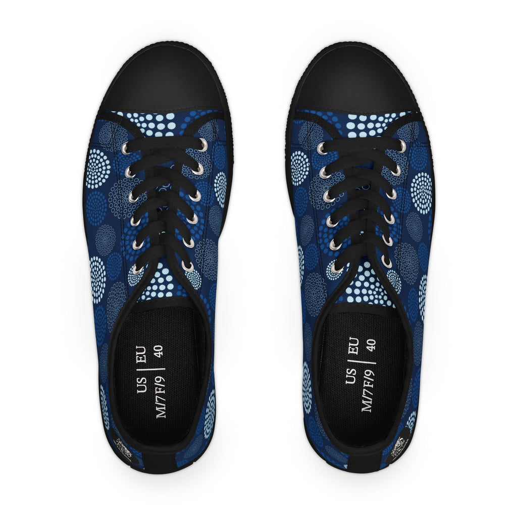 Kaleido Blue Women's Low Top Sneakers
