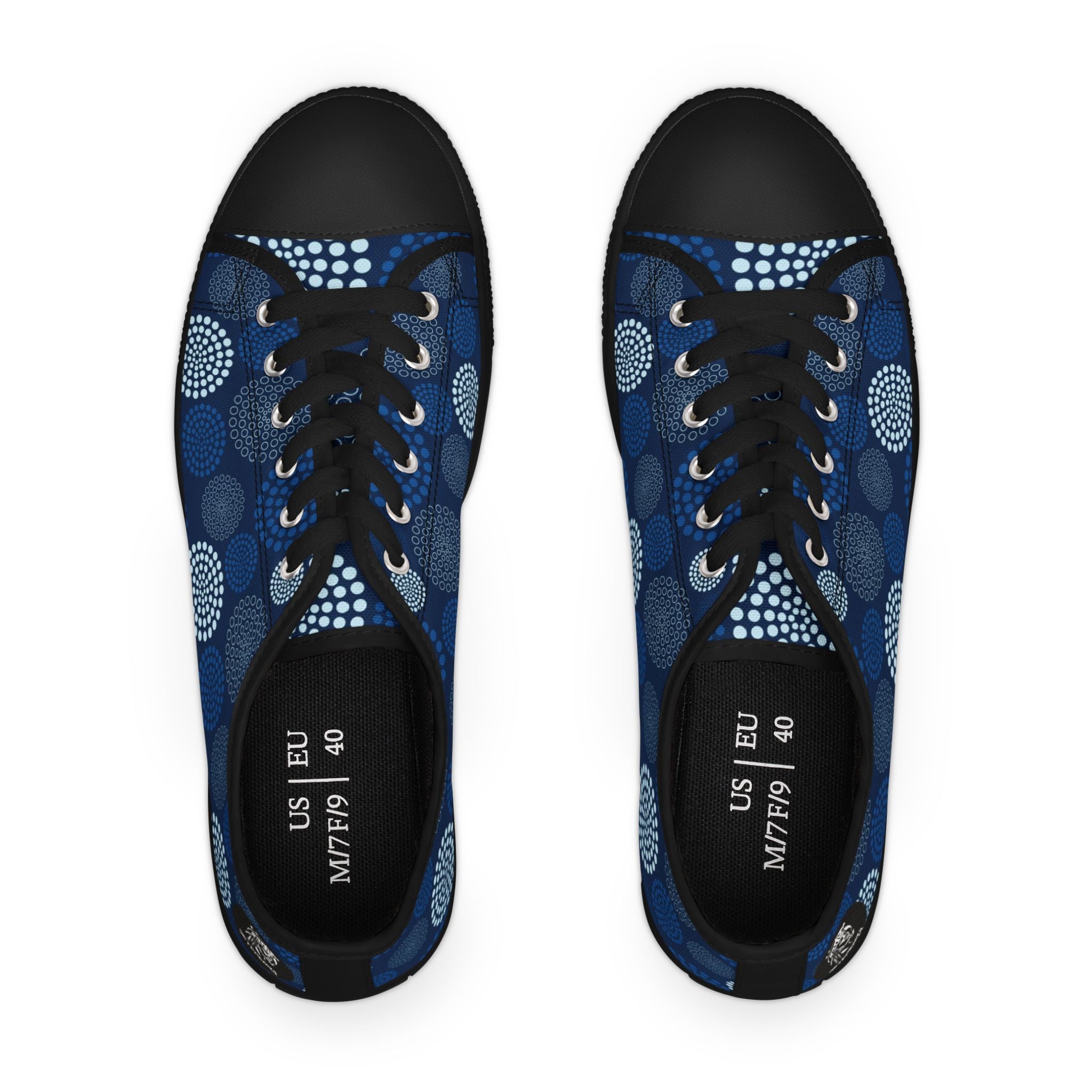 Kaleido Blue Women's Low Top Sneakers