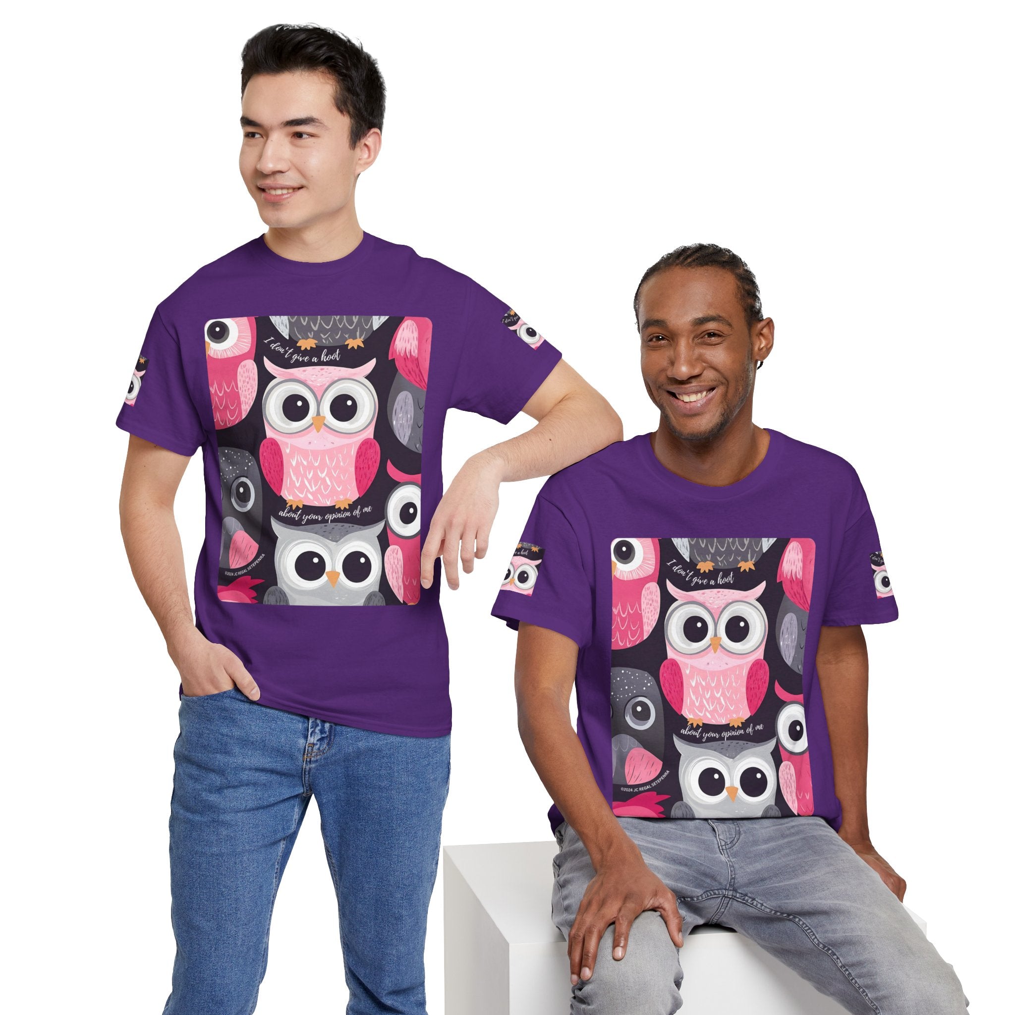 Don't Give A Hoot Unisex Heavy Cotton Tee
