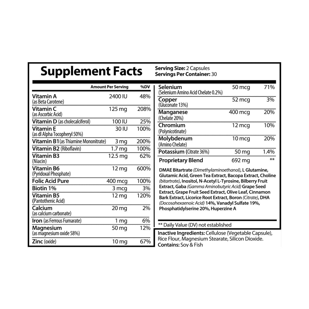 SETEPENRA Goodstuff Brain Support Complex Supplement (60 Capsules)