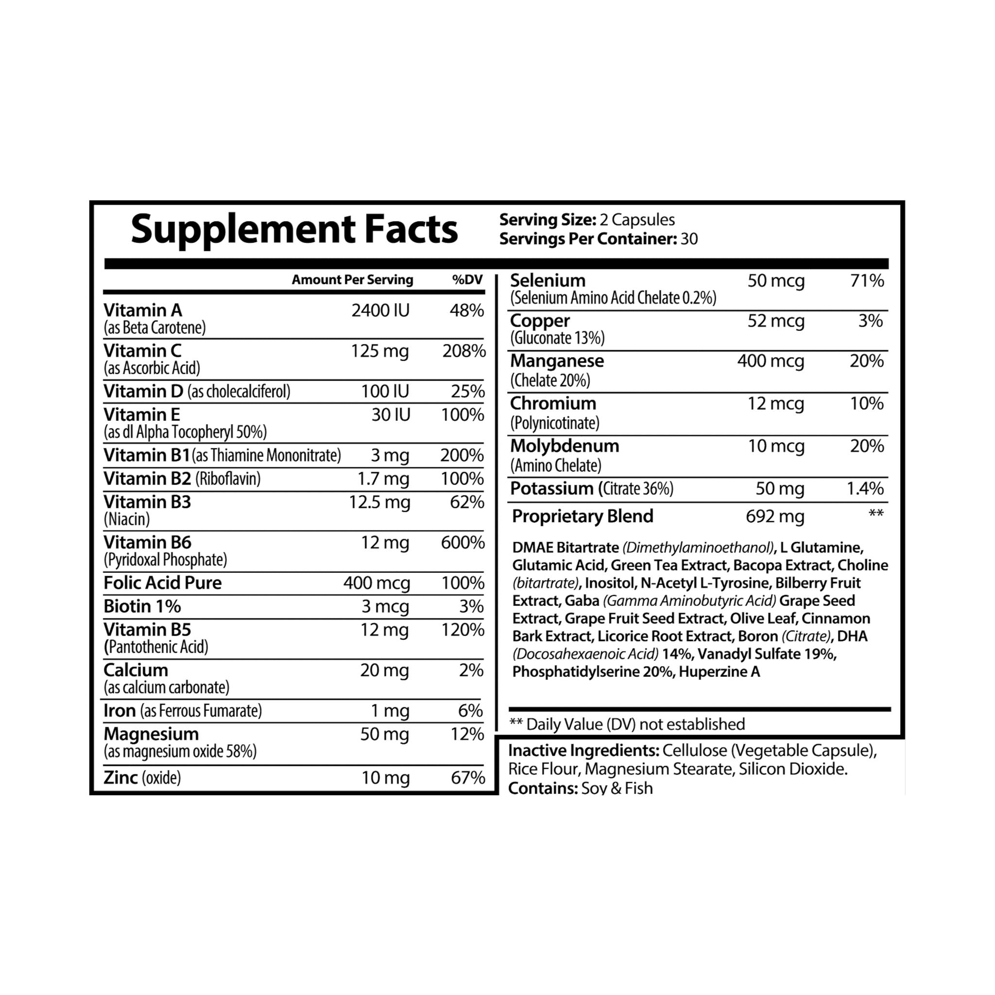 SETEPENRA Goodstuff Brain Support Complex Supplement (60 Capsules)