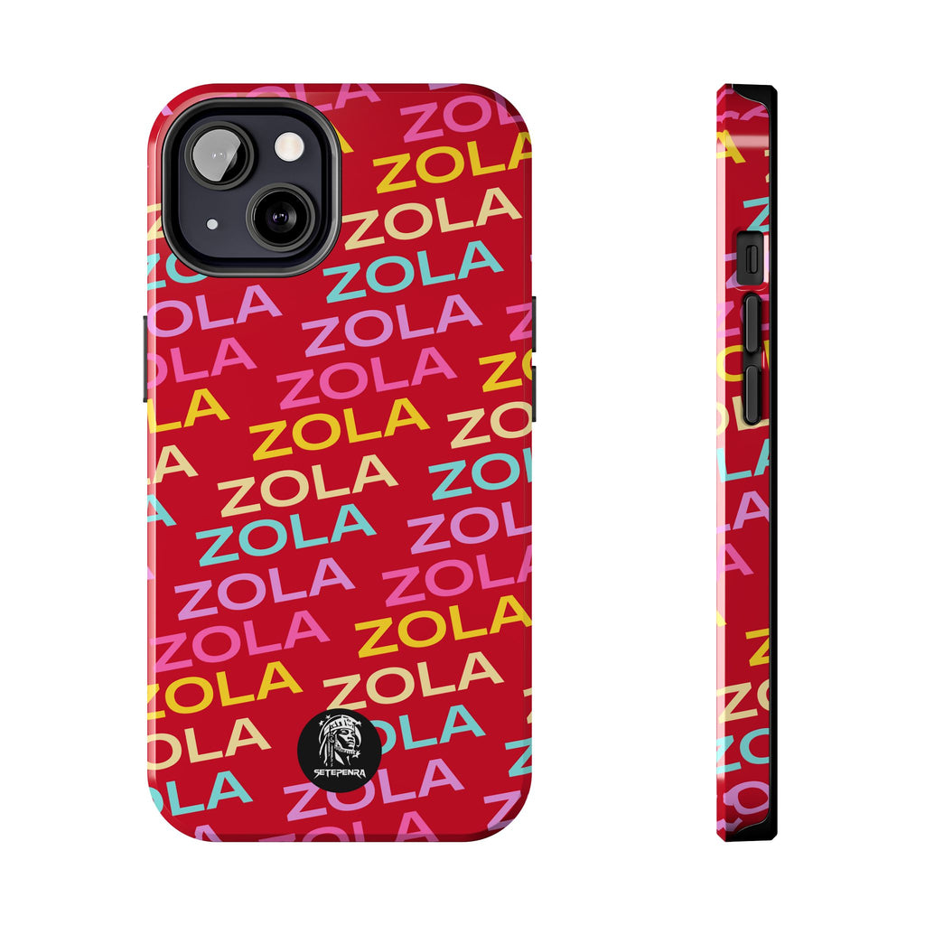 Zola Tough Phone Case (For iPhone, Galaxy & More) - Dark Red SETEPENRA Phone Case.