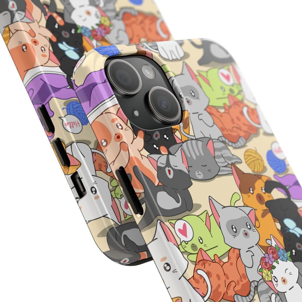 Cats A Lot Tough Phone Case (For iPhone, Galaxy & More)