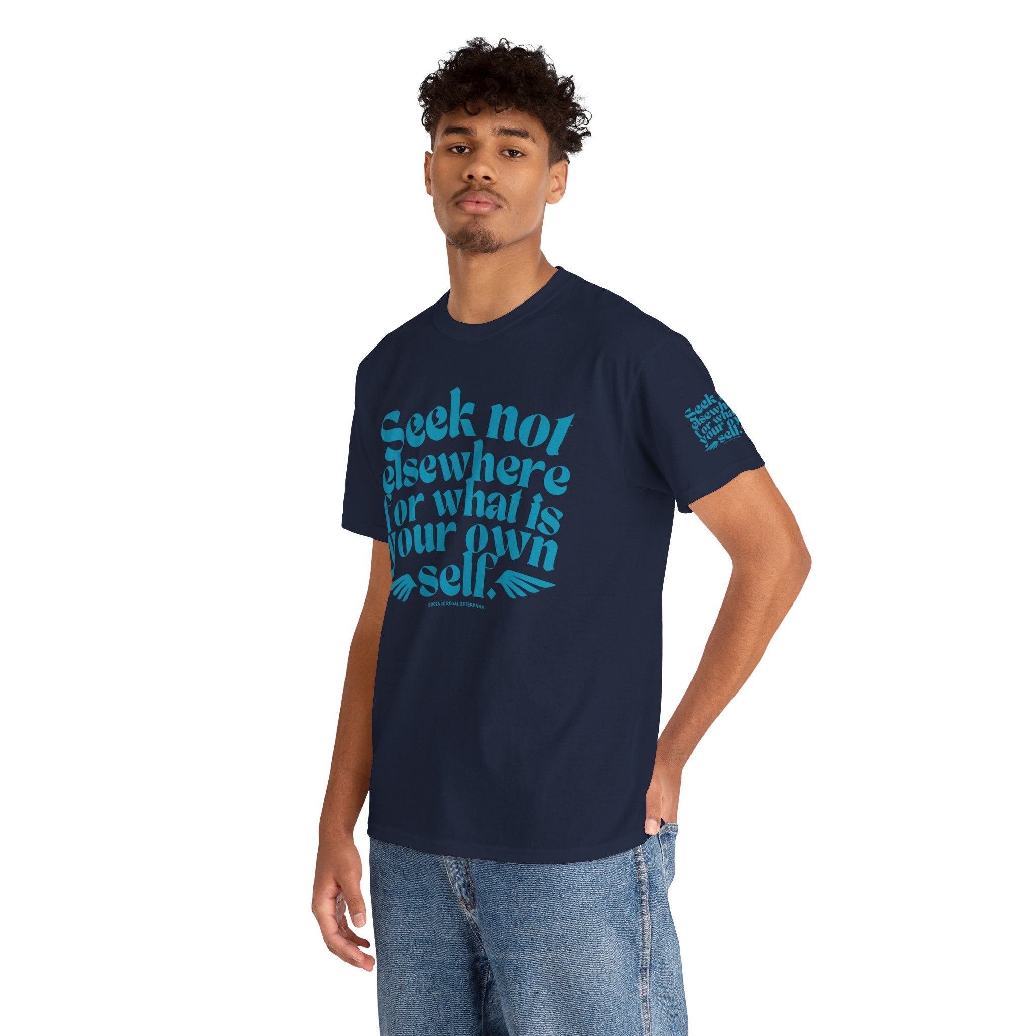 Seek Not Elsewhere (Aqua Edition) Unisex Heavy Cotton Tee