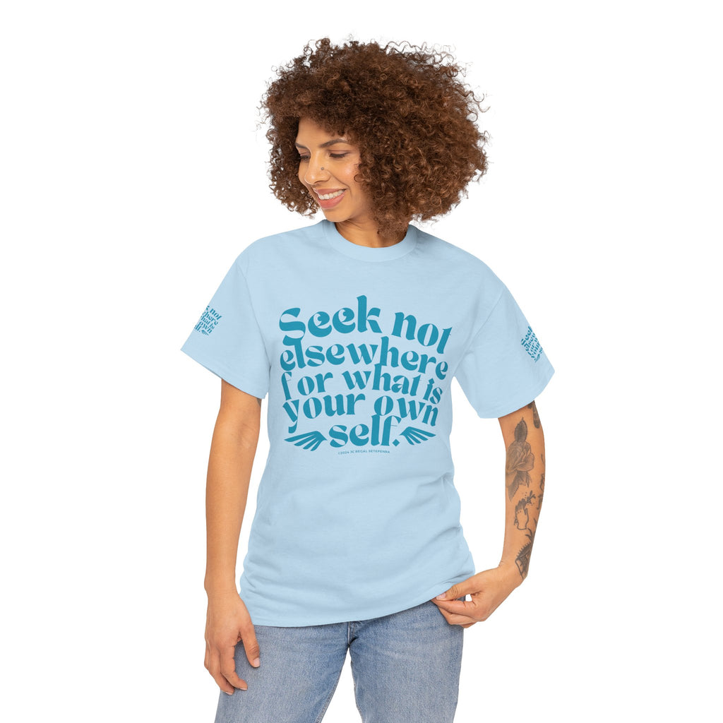Seek Not Elsewhere (Aqua Edition) Unisex Heavy Cotton Tee