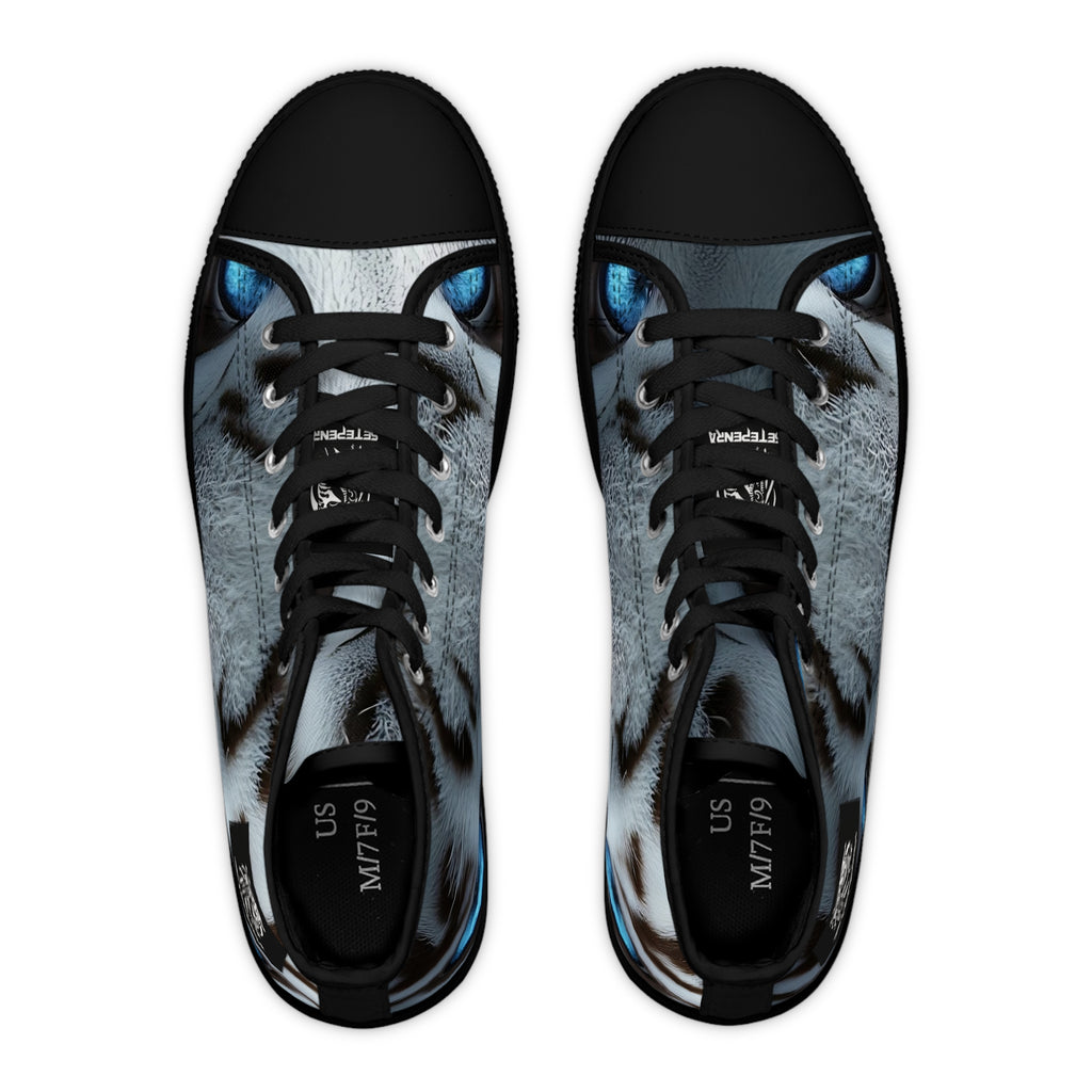 Primal Power Women's High Top Sneakers - White Tiger (2nd Edition) SETEPENRA Shoes.