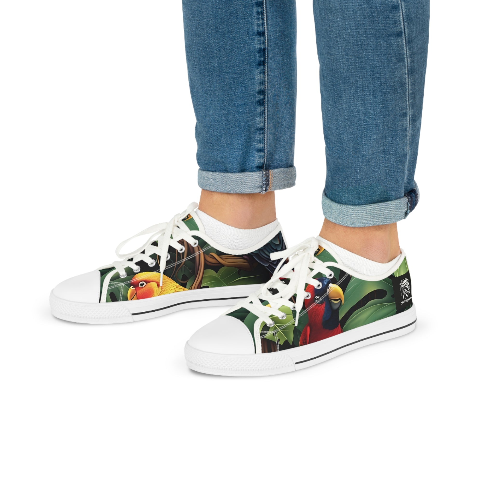 Tri-Parrot Men's Low Top Sneakers SETEPENRA Shoes.