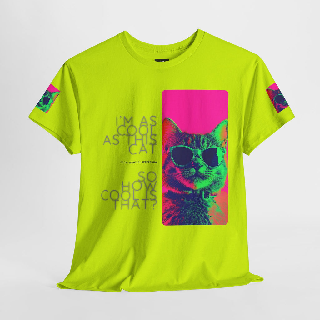 Cool Cat (Whiskers 1) Unisex Heavy Cotton Tee