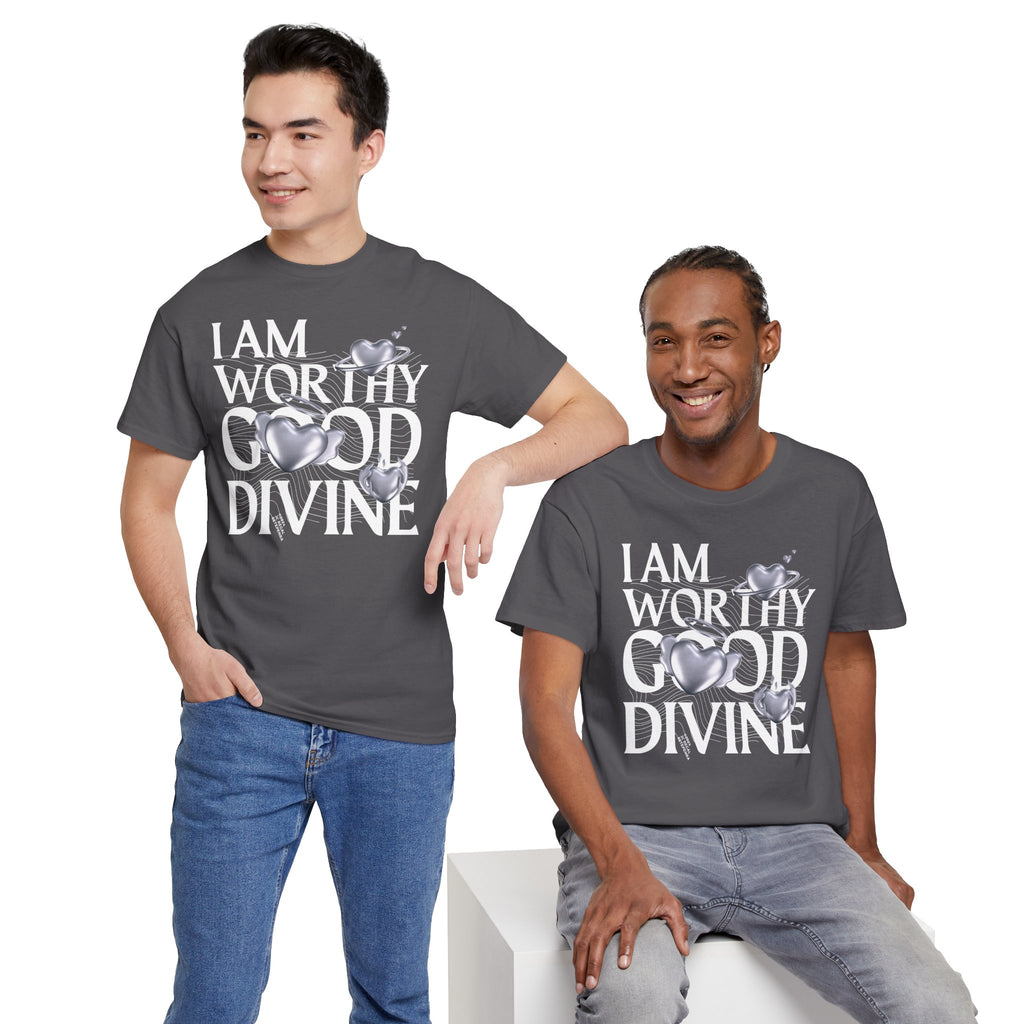 I AM WORTHY GOOD DIVINE Unisex Heavy Cotton Tee