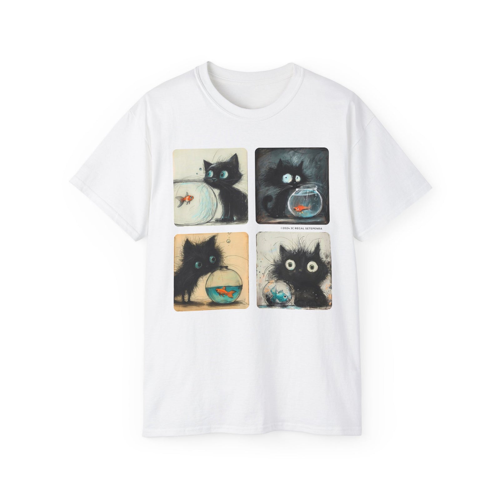 Fishy Kitty Unisex Ultra Cotton Tee SETEPENRA T-Shirt.