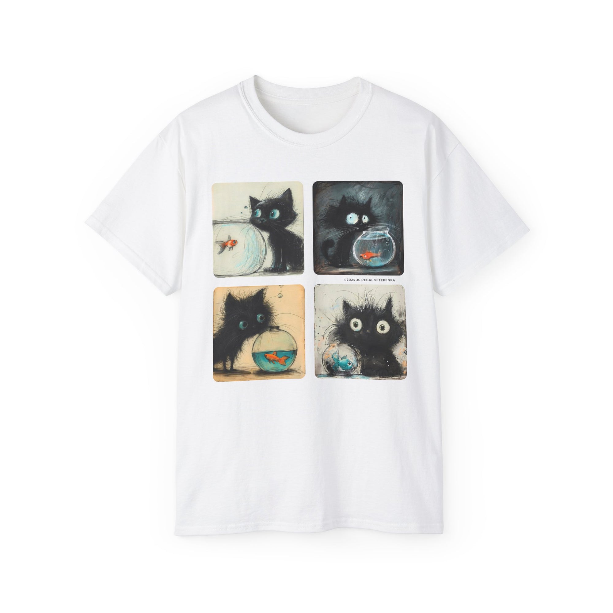 Fishy Kitty Unisex Ultra Cotton Tee SETEPENRA T-Shirt.