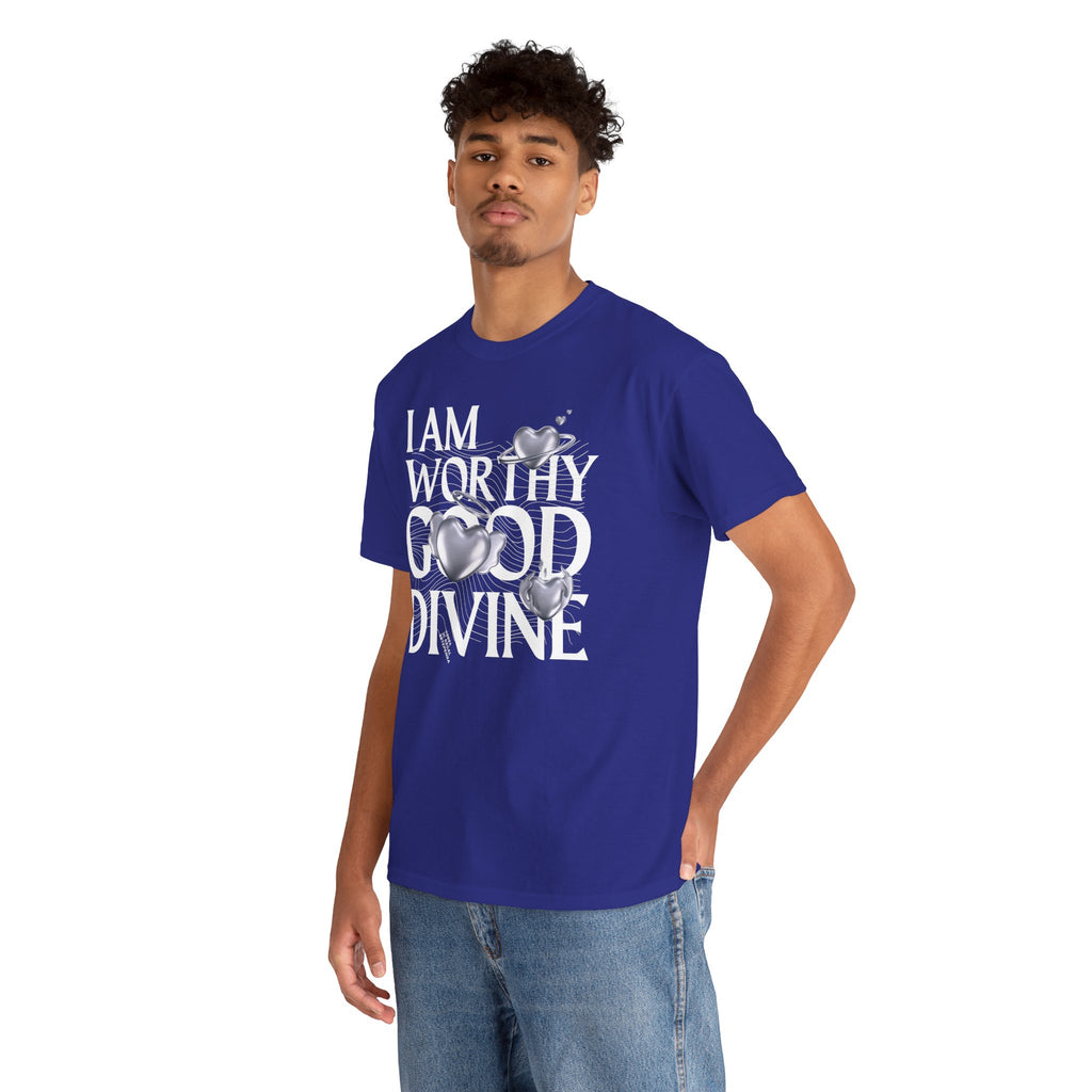 I AM WORTHY GOOD DIVINE Unisex Heavy Cotton Tee