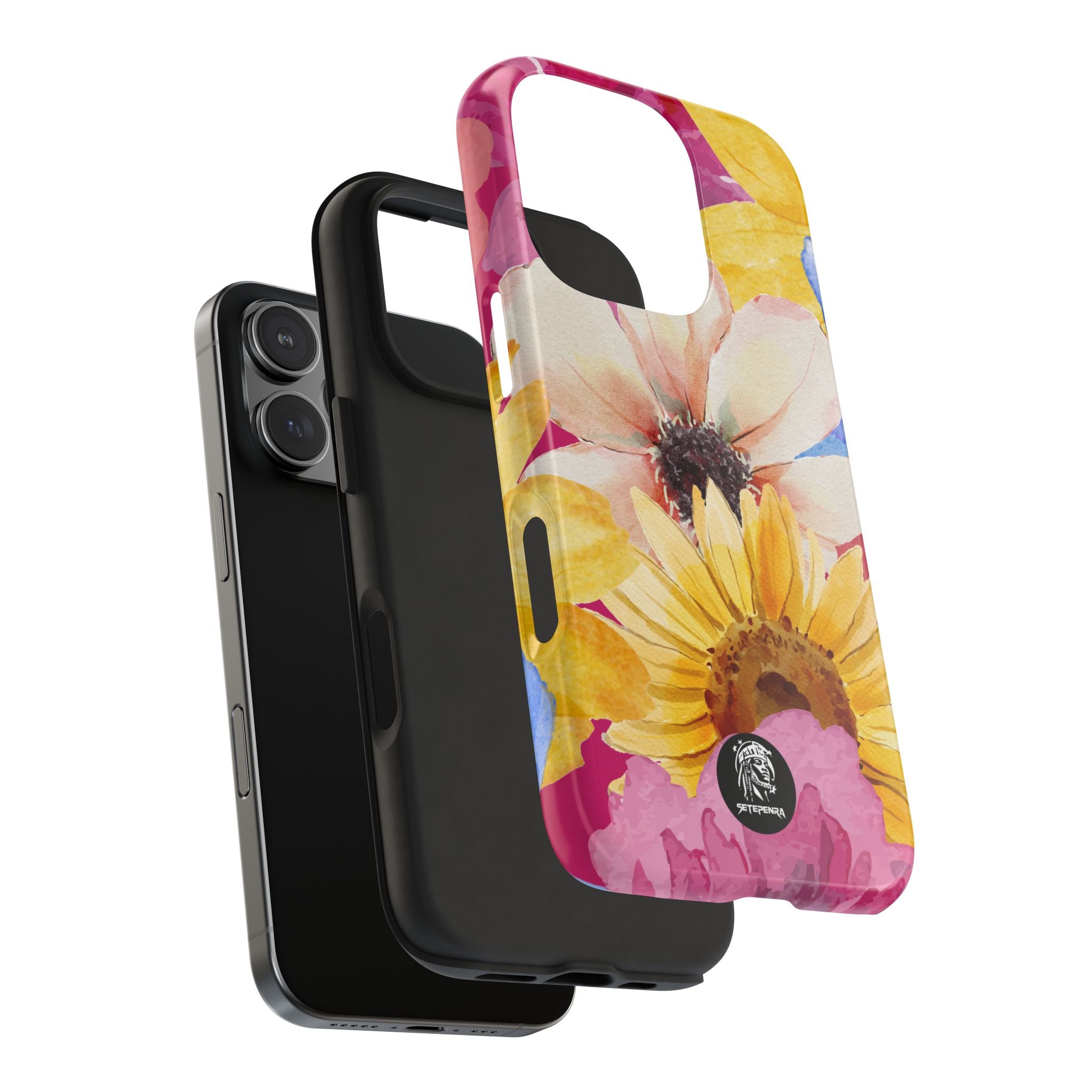 Watercolor Flowers Tough Phone Case (For iPhone, Galaxy & More)