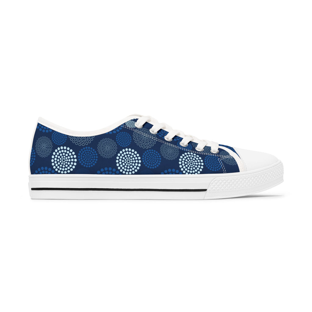 Kaleido Blue Women's Low Top Sneakers
