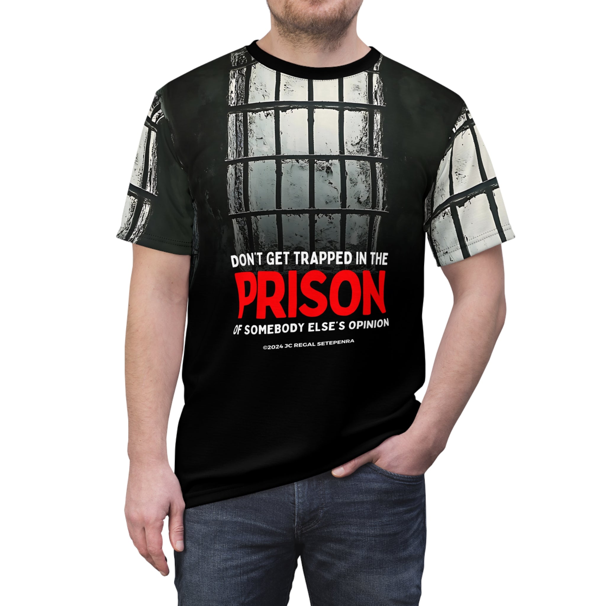 Prison Trap (Red Edition) Unisex Cut & Sew Tee SETEPENRA All Over Prints.