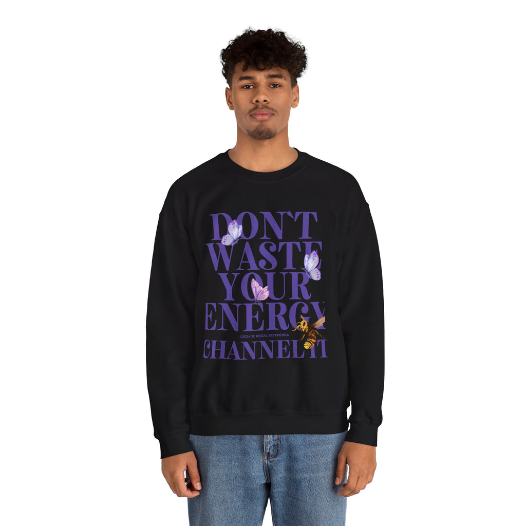 Channel It Unisex Heavy Blend™ Crewneck Sweatshirt (Purple Print)