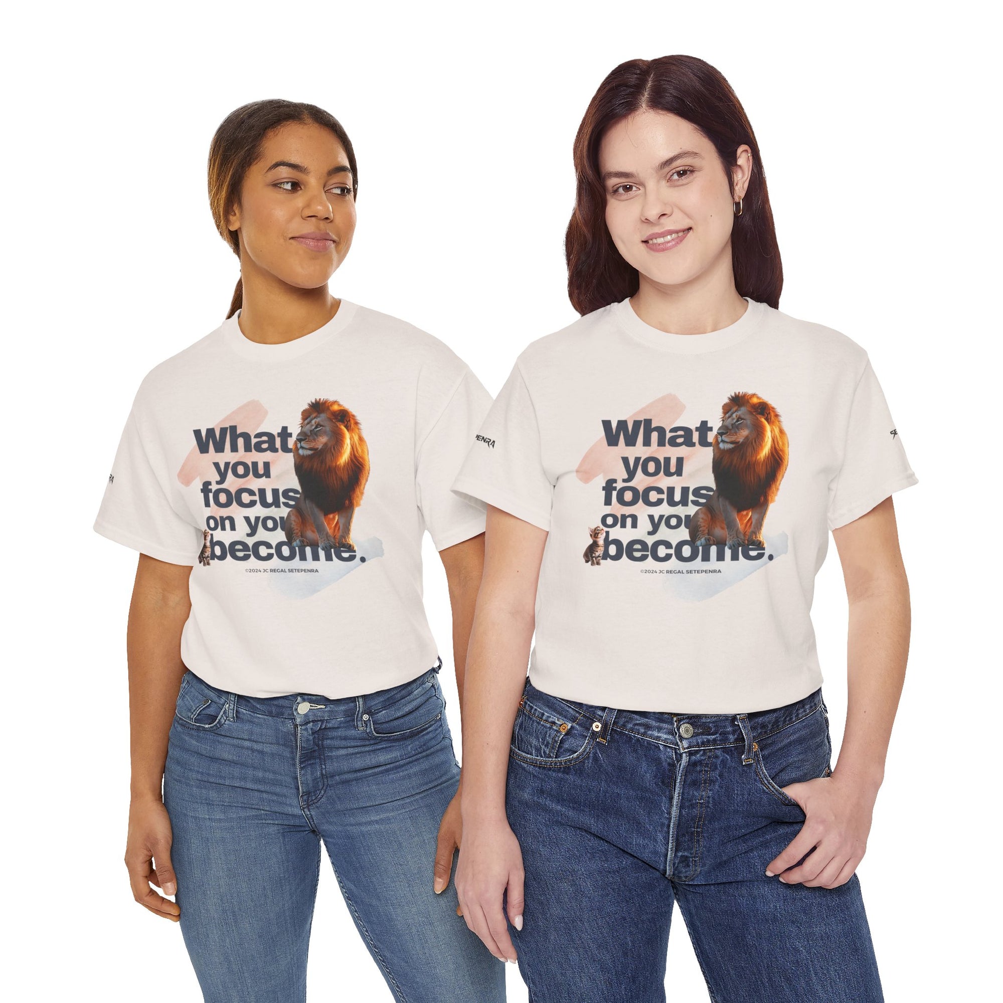 What You Focus On You Become Unisex Heavy Cotton Tee