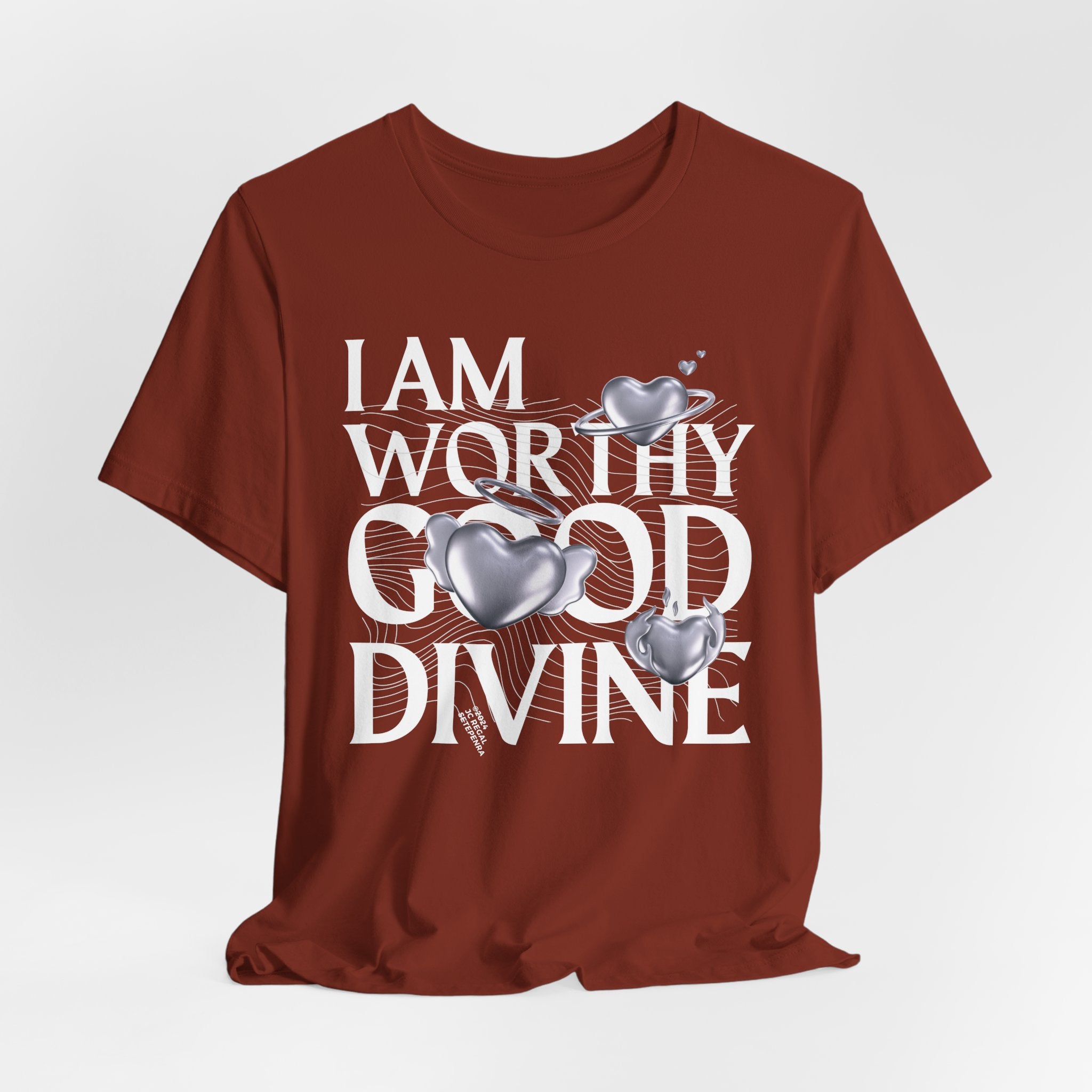 I AM WORTHY GOOD DIVINE Unisex Jersey Short Sleeve Tee