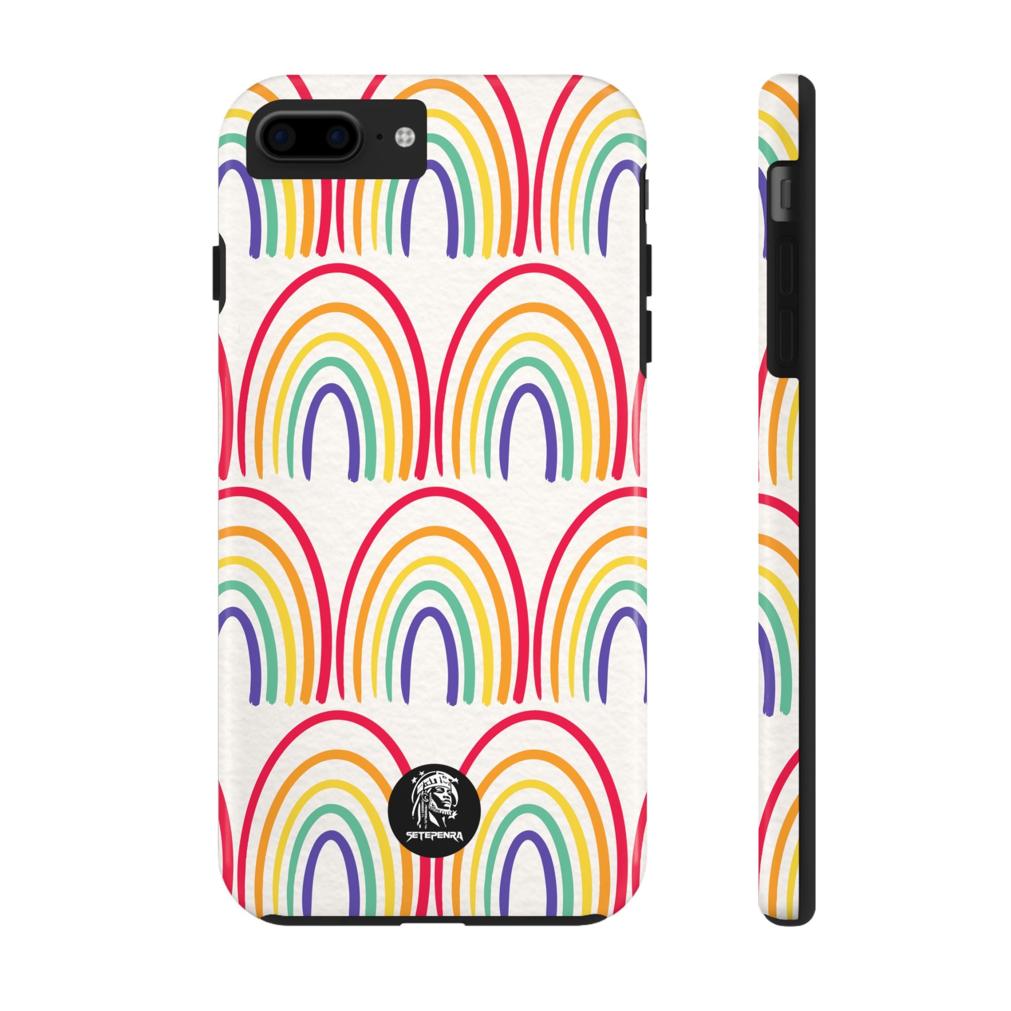 Retro Rainbow Tough Phone Case (For iPhone, Galaxy & More) SETEPENRA Phone Case.