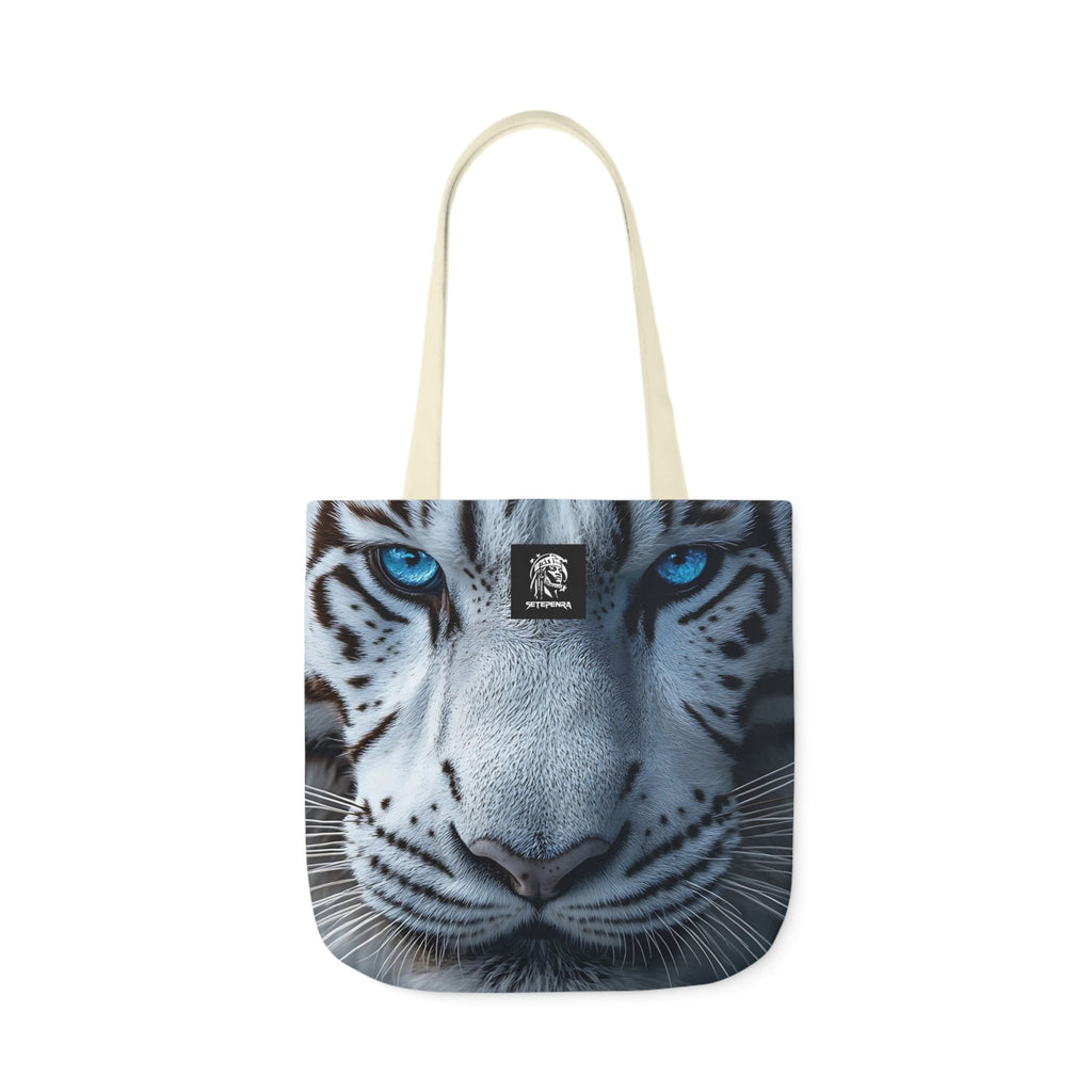 Primal Power Canvas Tote Bag, 5-Color Straps - White Tiger (1st Edition)