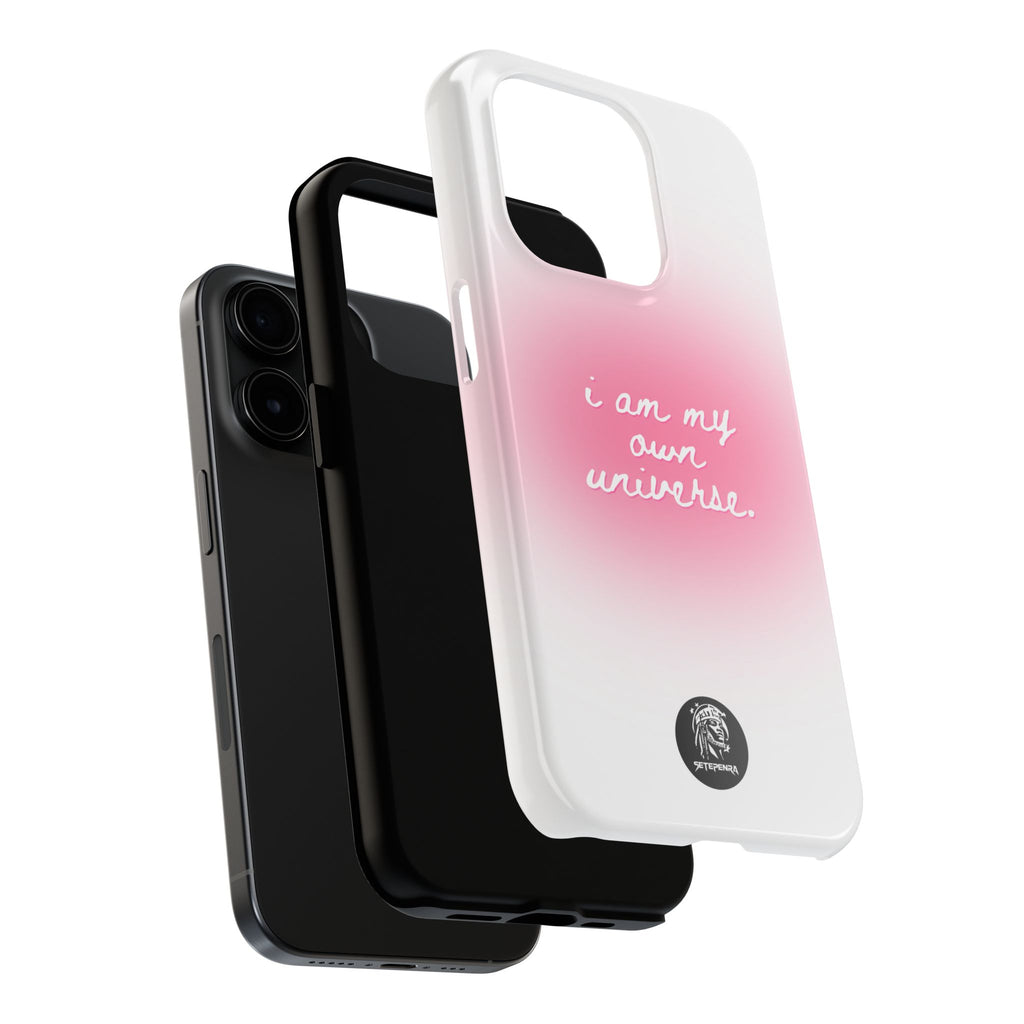 I Am My Own Universe Tough Phone Case (For iPhone, Galaxy & More) - White