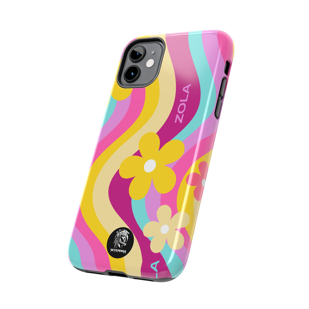Zola Tough Phone Case (For iPhone, Galaxy & More) - Pink Wave