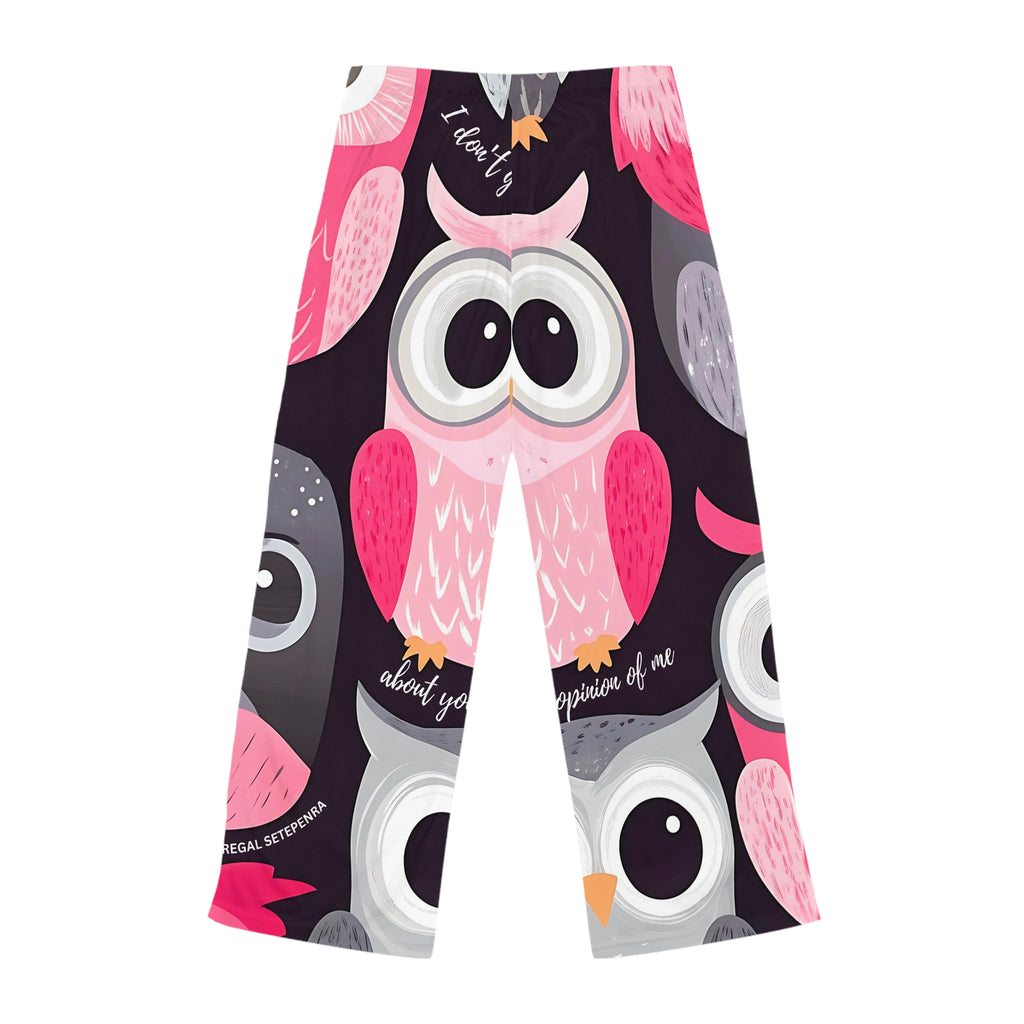 Don't Give A Hoot Women's Pajama Pants SETEPENRA All Over Prints.