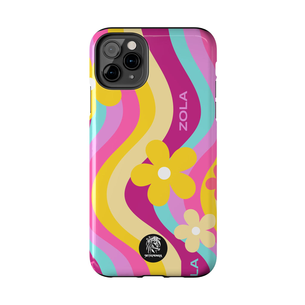 Zola Tough Phone Case (For iPhone, Galaxy & More) - Pink Wave