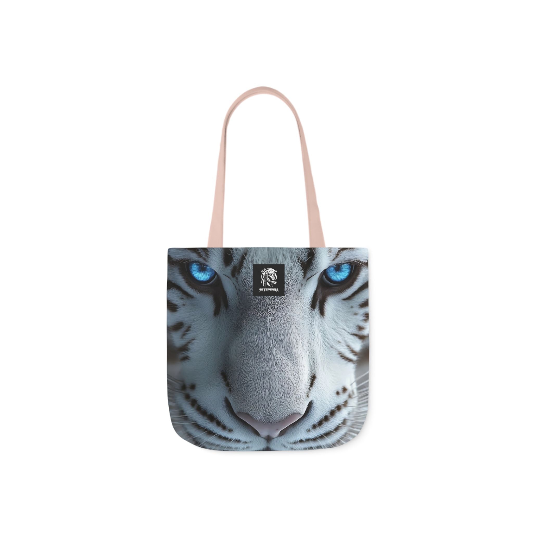 Primal Power Canvas Tote Bag, 5-Color Straps - White Tiger (2nd Edition) SETEPENRA Accessories.