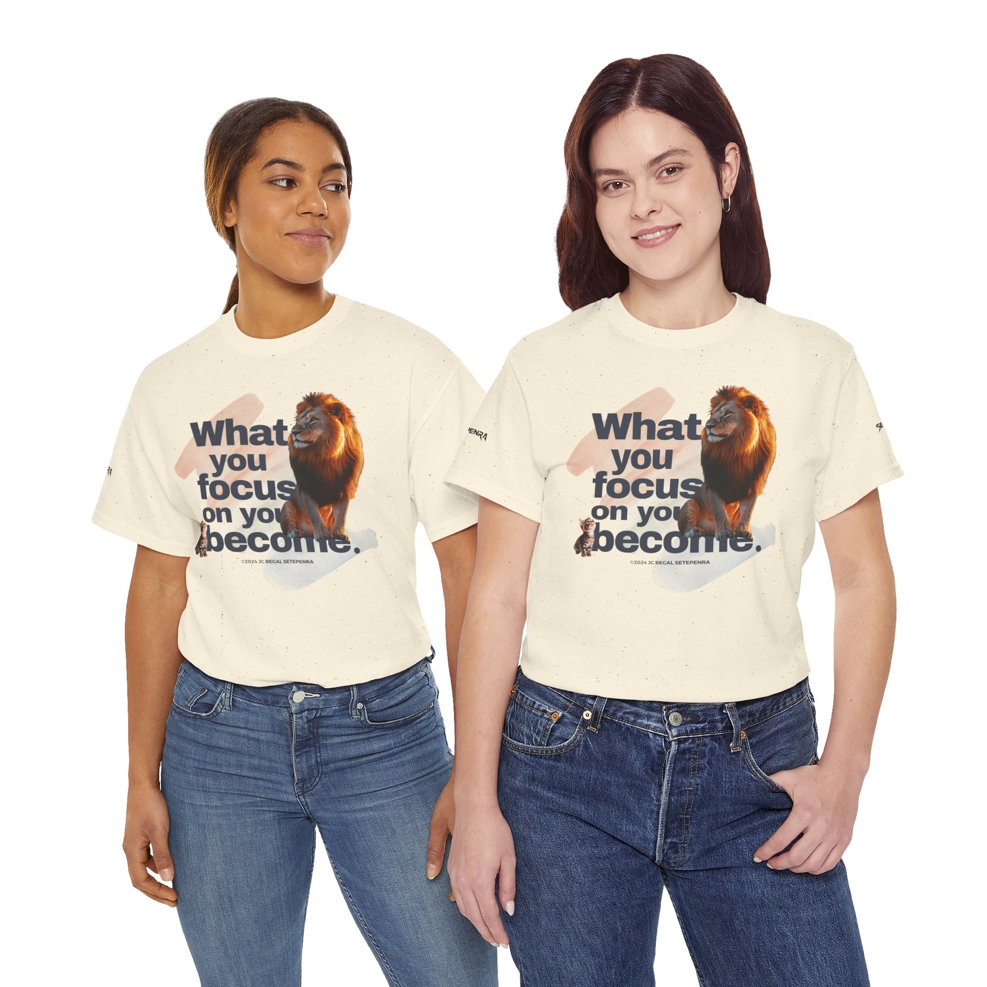 What You Focus On You Become Unisex Heavy Cotton Tee