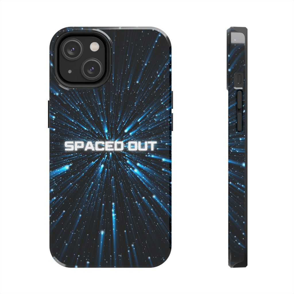 Spaced Out Tough Phone Case — Cosmic Space Warp Protective Cover