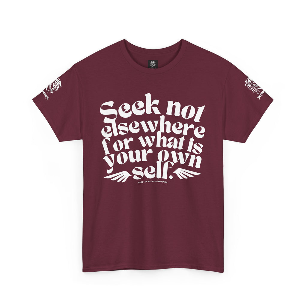 Seek Not Elsewhere Unisex Heavy Cotton Tee SETEPENRA T-Shirt.