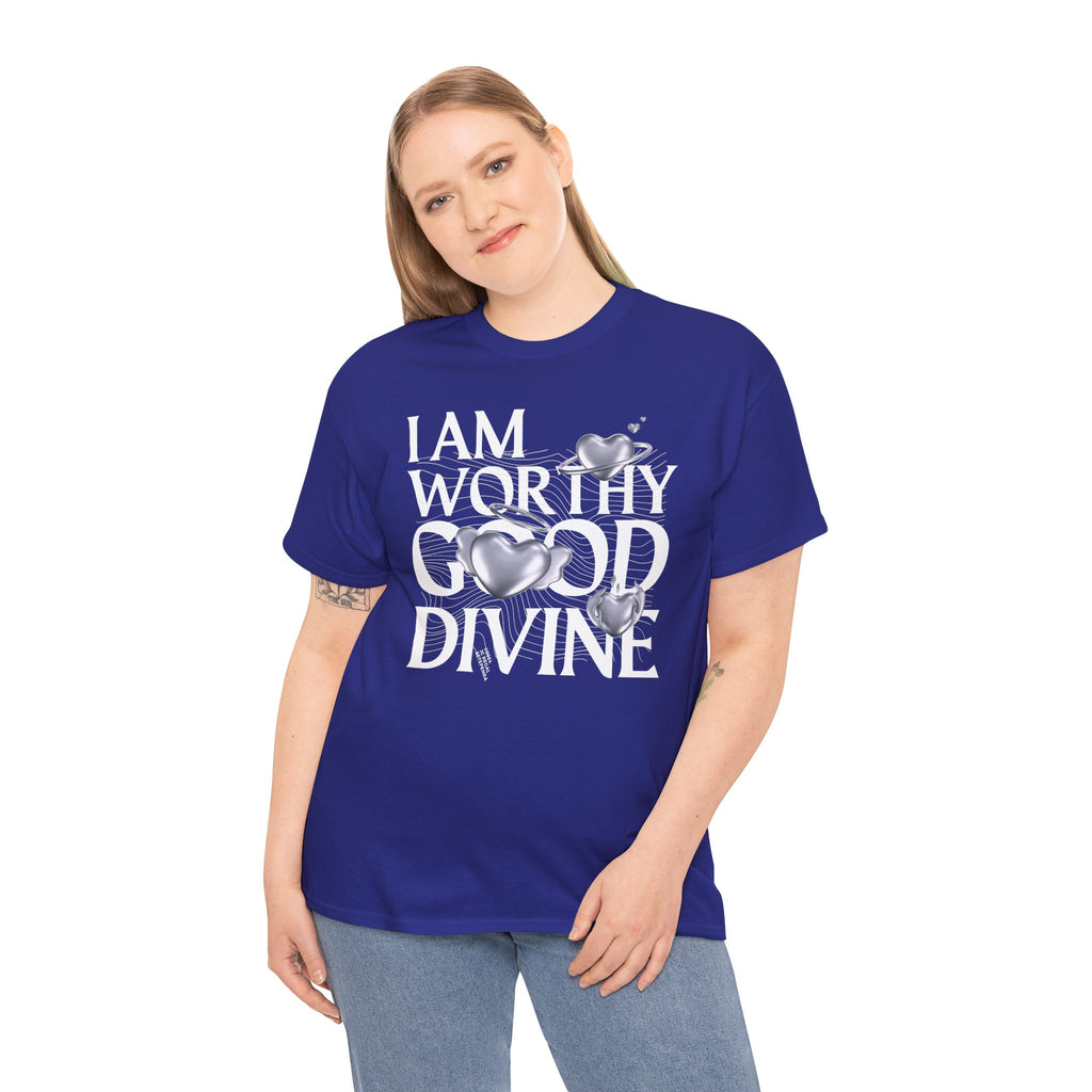 I AM WORTHY GOOD DIVINE Unisex Heavy Cotton Tee