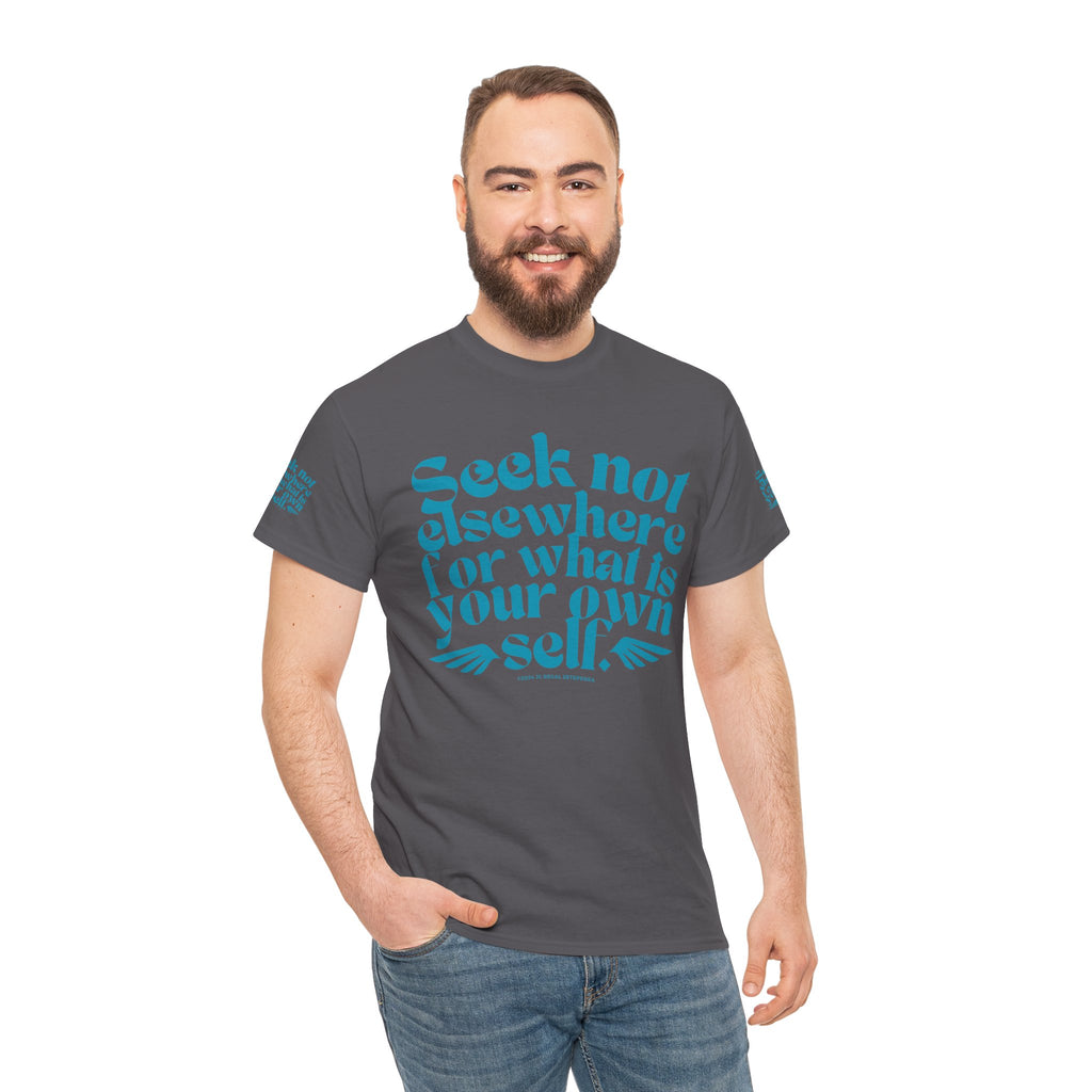 Seek Not Elsewhere (Aqua Edition) Unisex Heavy Cotton Tee